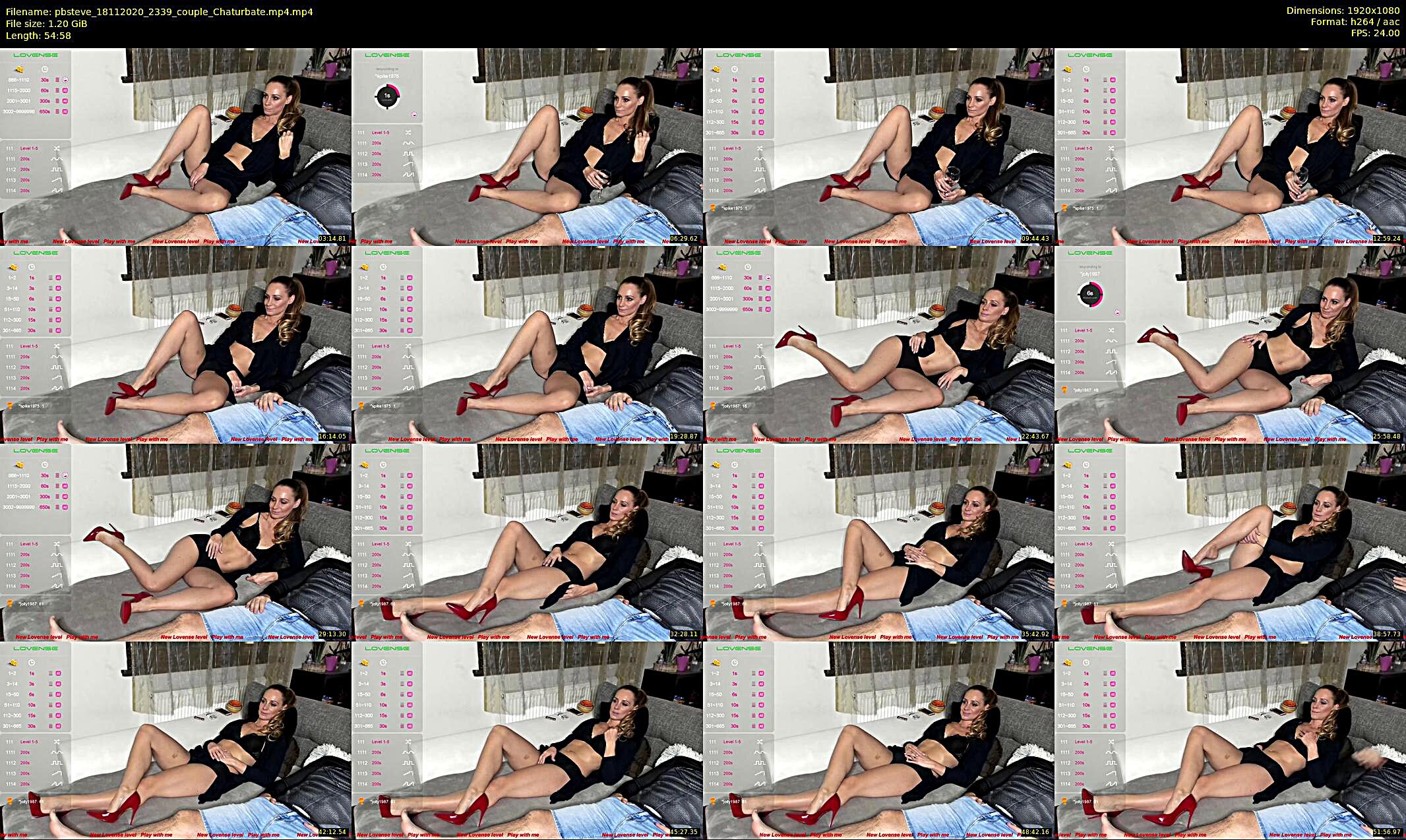 pbsteve — 55 minute Chaturbate couple cam show recording, 1080p, Nov 18, 2020