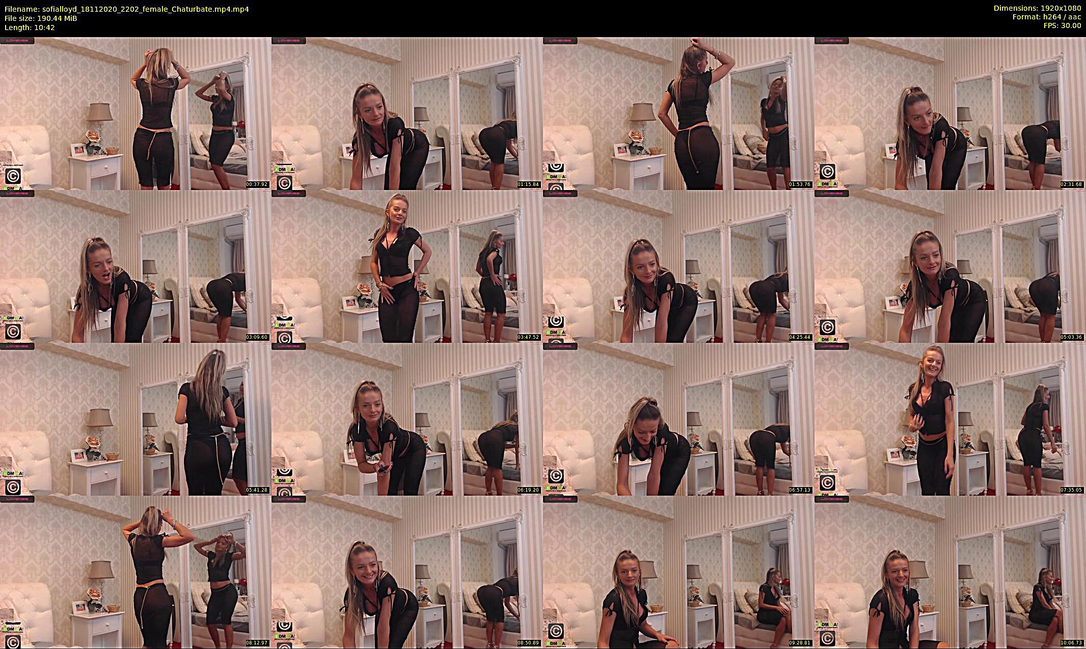 sofialloyd — 11 minute Chaturbate female cam show recording, 1080p, Nov 18, 2020