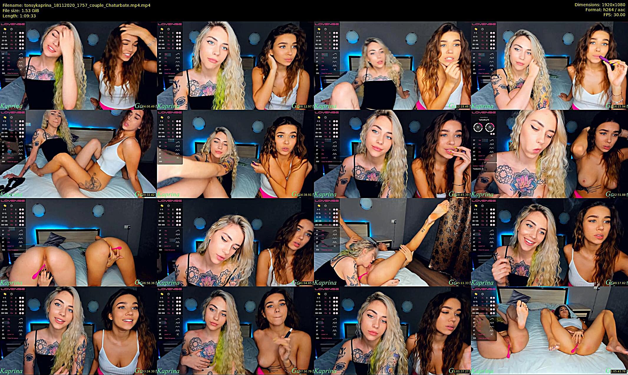 tonsykaprina — 70 minute Chaturbate couple cam show recording, 1080p, Nov 18, 2020