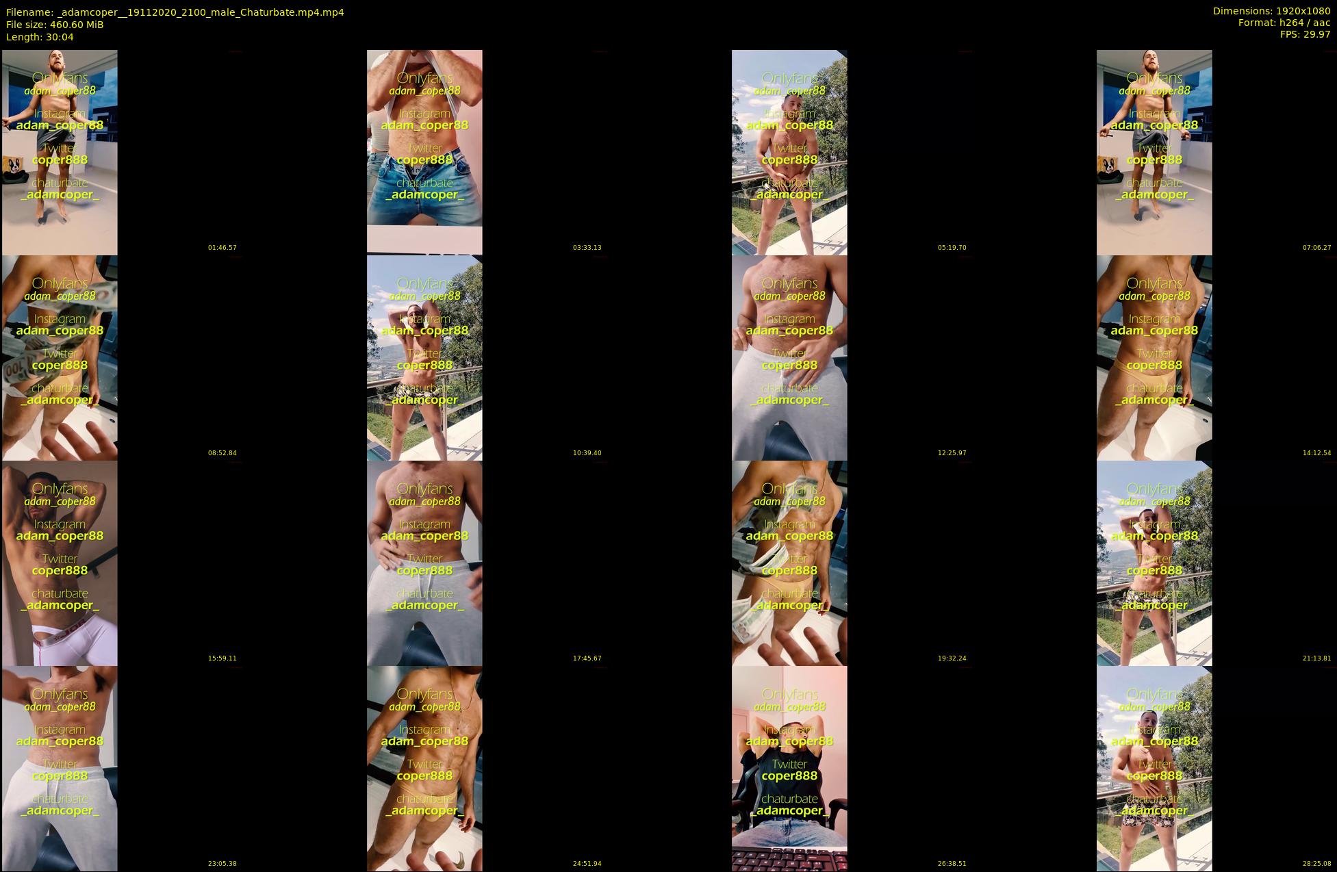 _adamcoper_ — 31 minute Chaturbate male cam show recording, 1080p, Nov 19, 2020