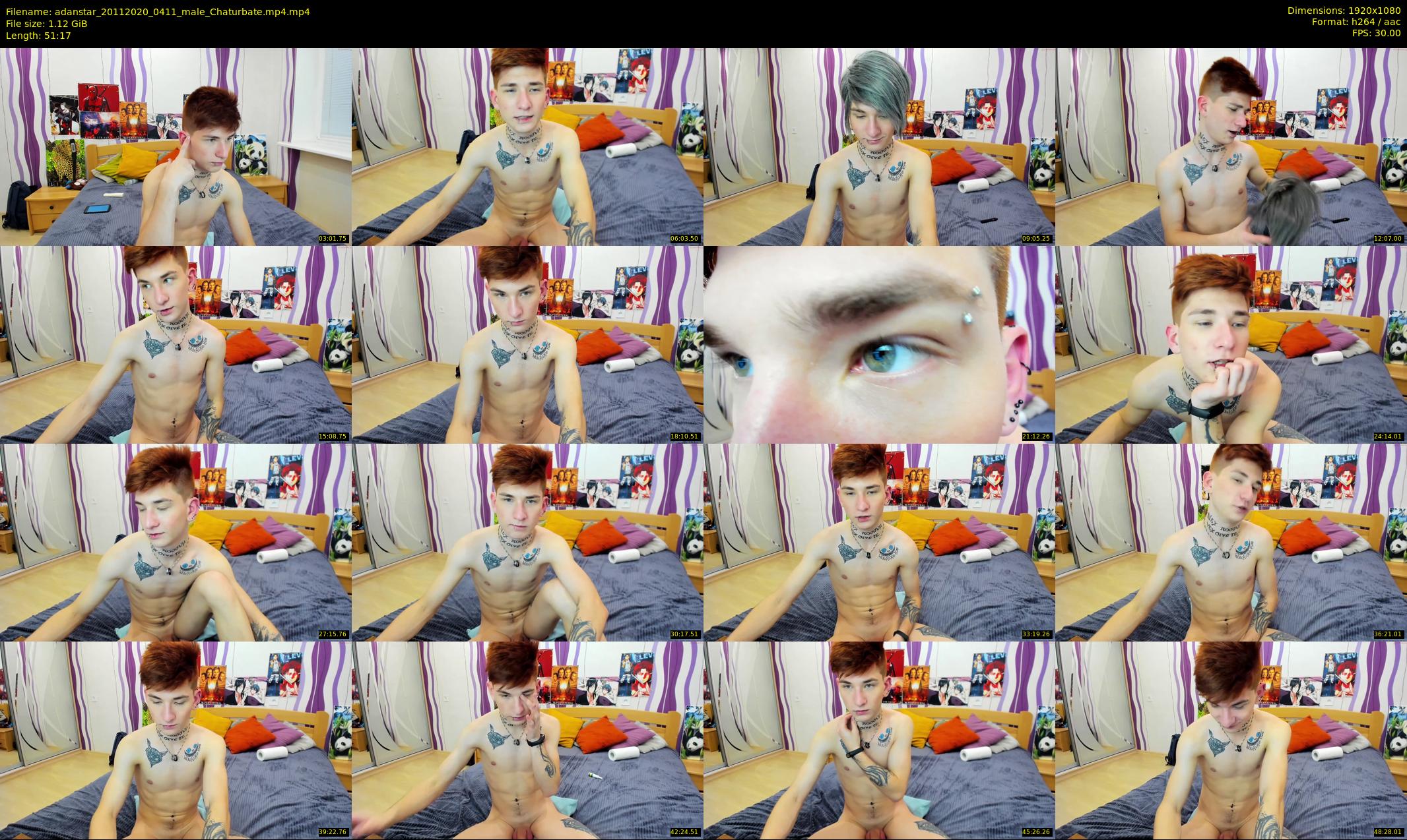 adanstar — 52 minute Chaturbate male cam show recording, 1080p, Nov 20, 2020