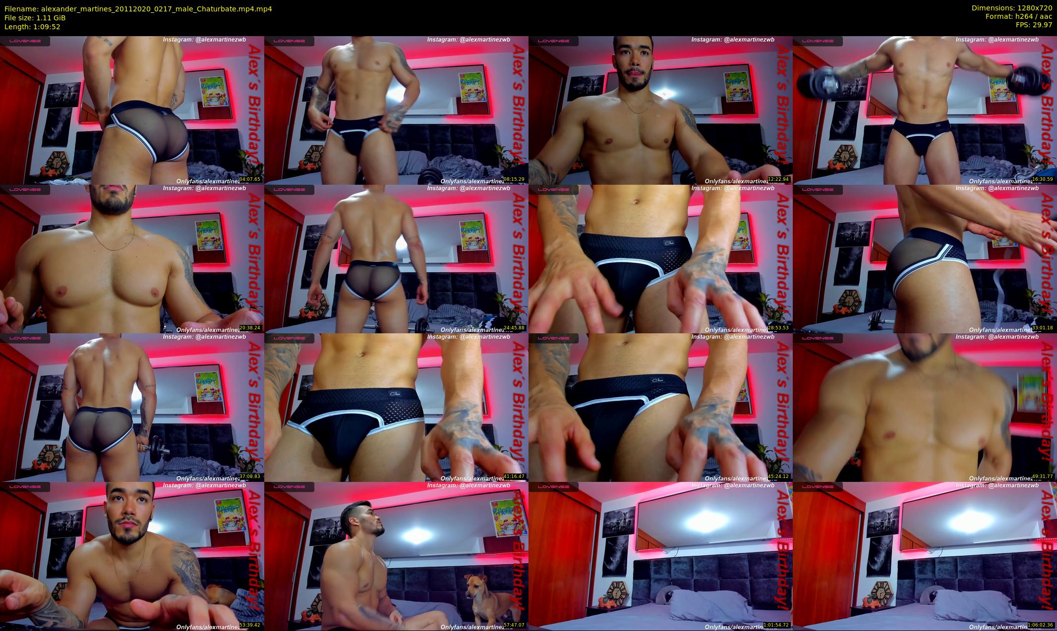 alexander_martines — 70 minute Chaturbate male cam show recording, 720p, Nov 20, 2020