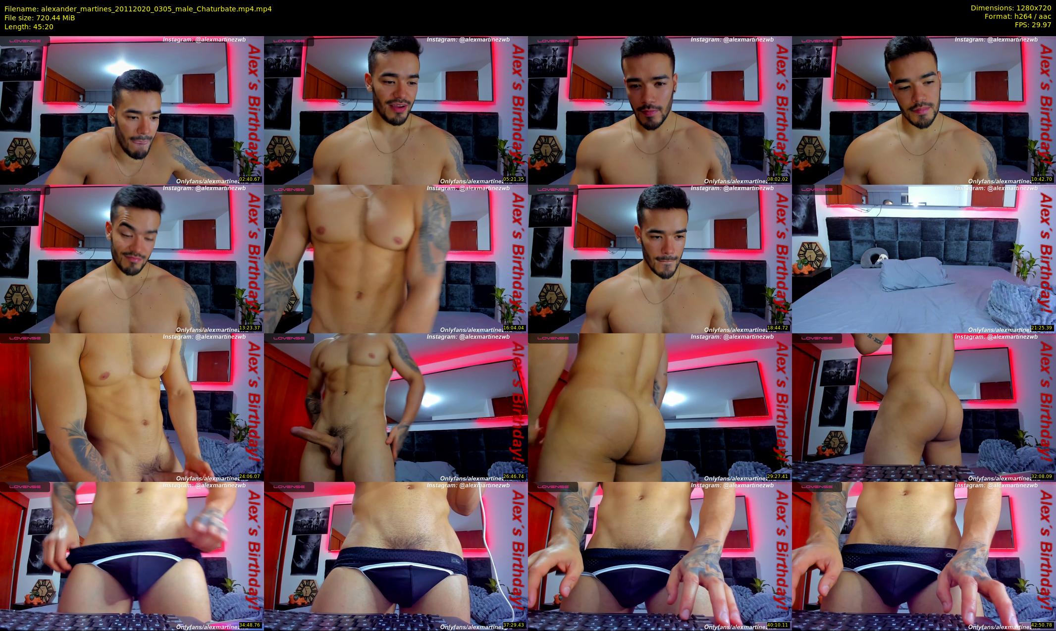 alexander_martines — 46 minute Chaturbate male cam show recording, 720p, Nov 20, 2020