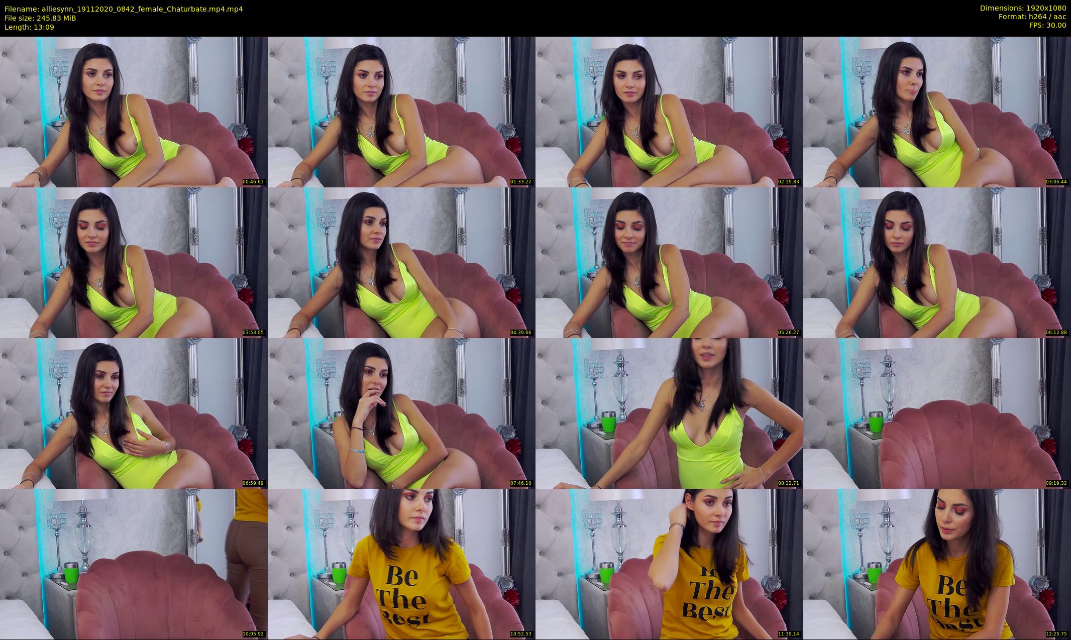 alliesynn — 14 minute Chaturbate female cam show recording, 1080p, Nov 19, 2020