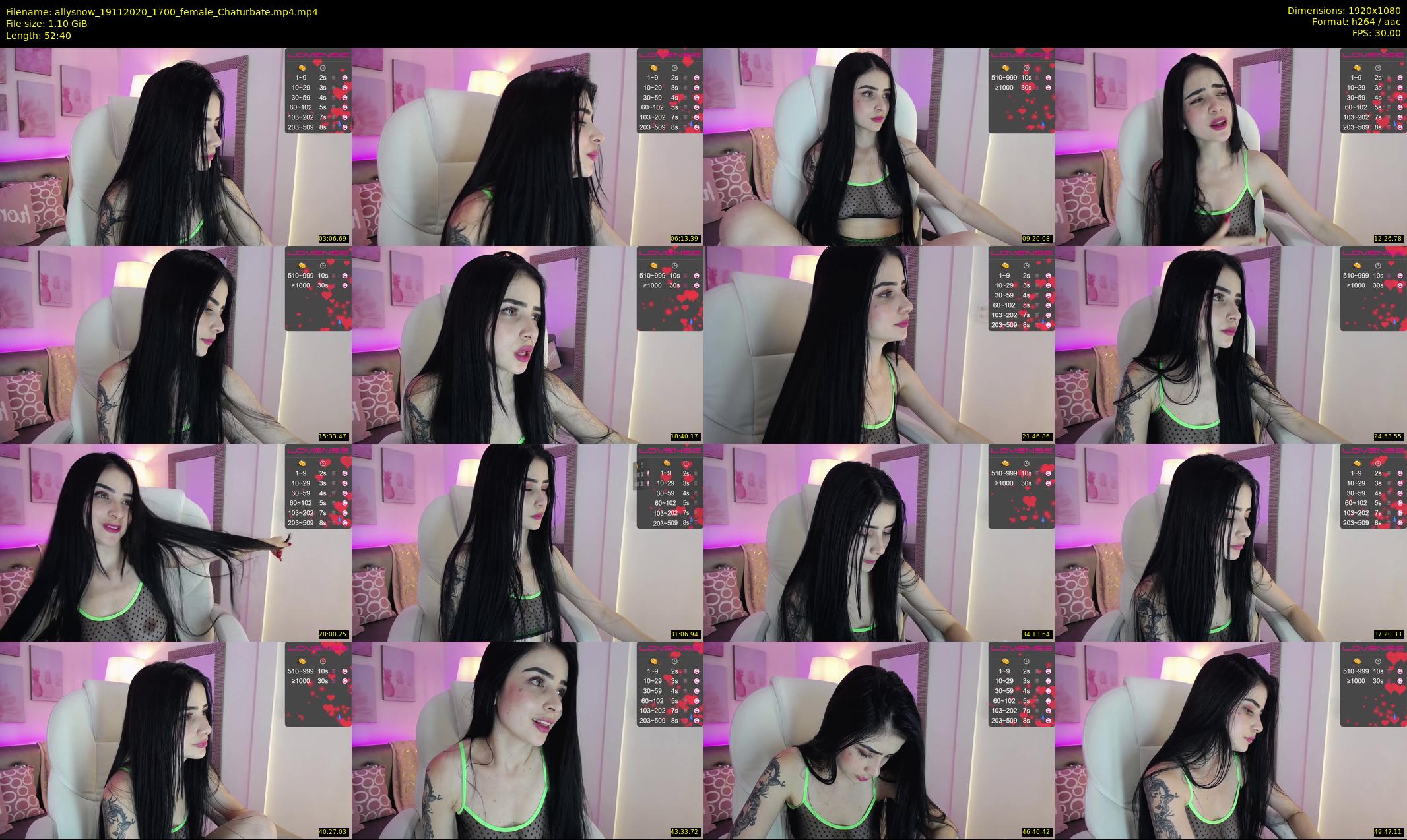 allysnow — 53 minute Chaturbate female cam show recording, 1080p, Nov 19, 2020