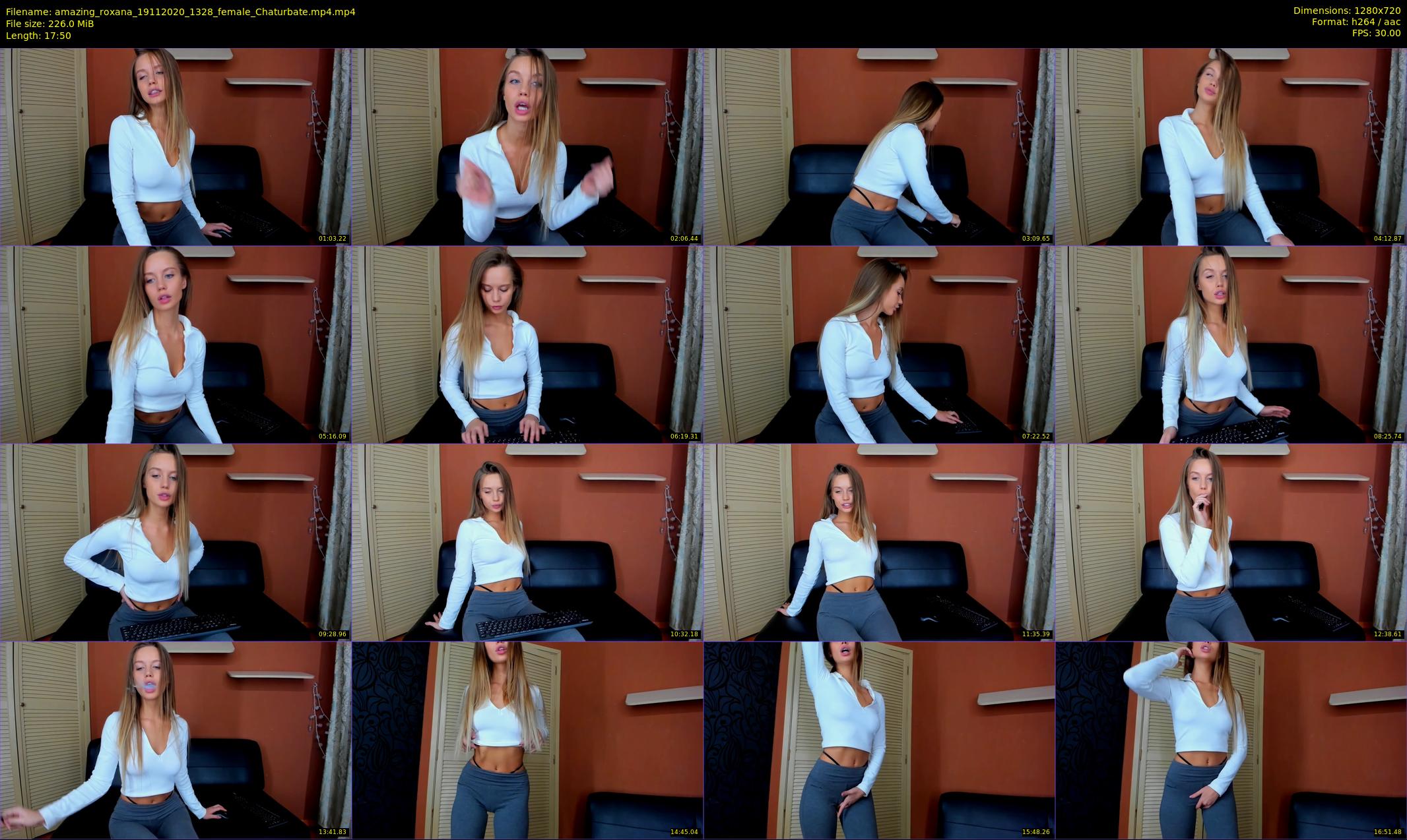 amazing_roxana — 18 minute Chaturbate female cam show recording, 720p, Nov 19, 2020