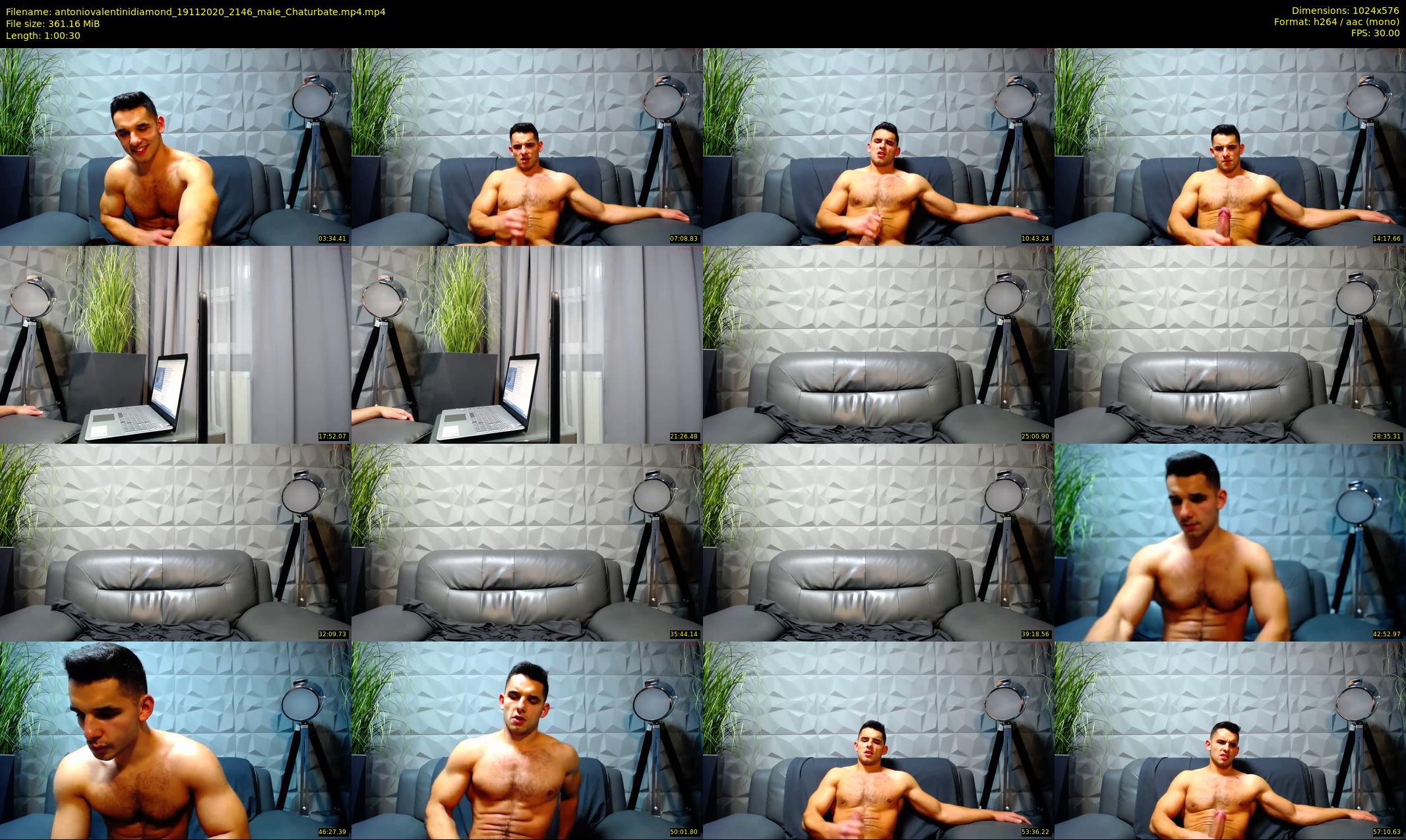 antoniovalentinidiamond — 61 minute Chaturbate male cam show recording, 480p, Nov 19, 2020
