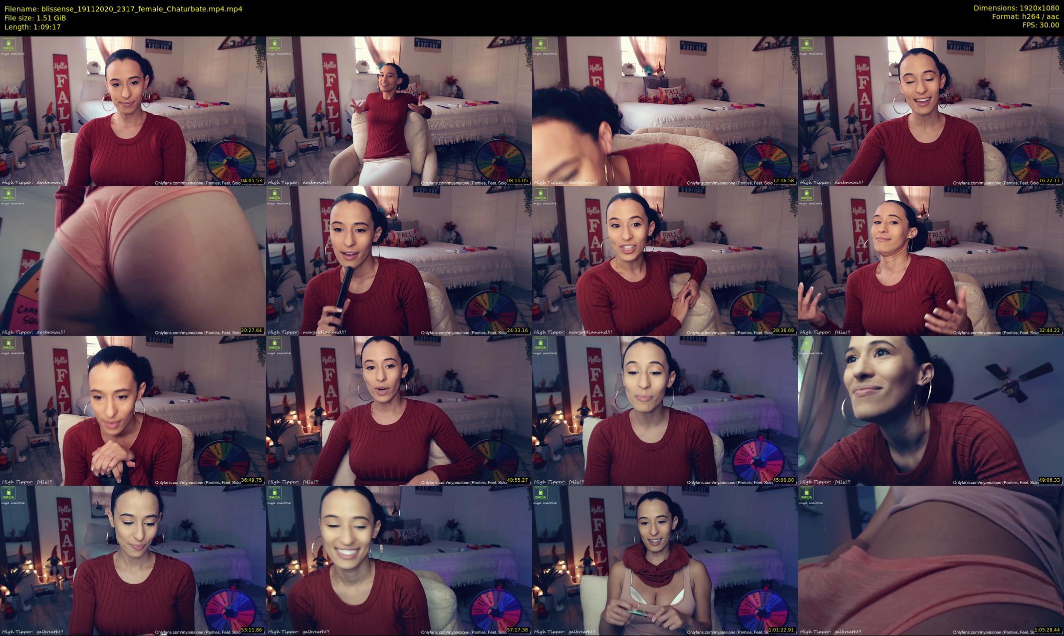blissense — 70 minute Chaturbate female cam show recording, 1080p, Nov 19, 2020