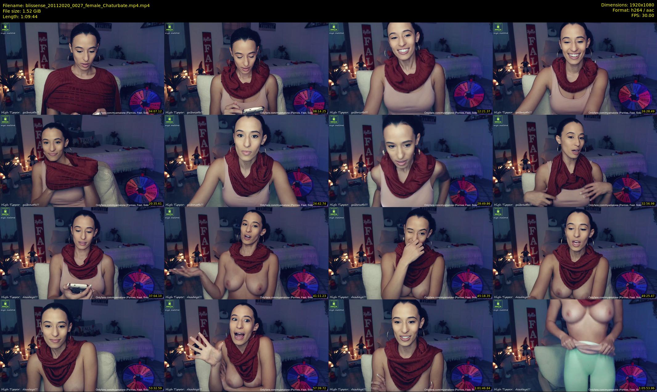 blissense — 70 minute Chaturbate female cam show recording, 1080p, Nov 20, 2020