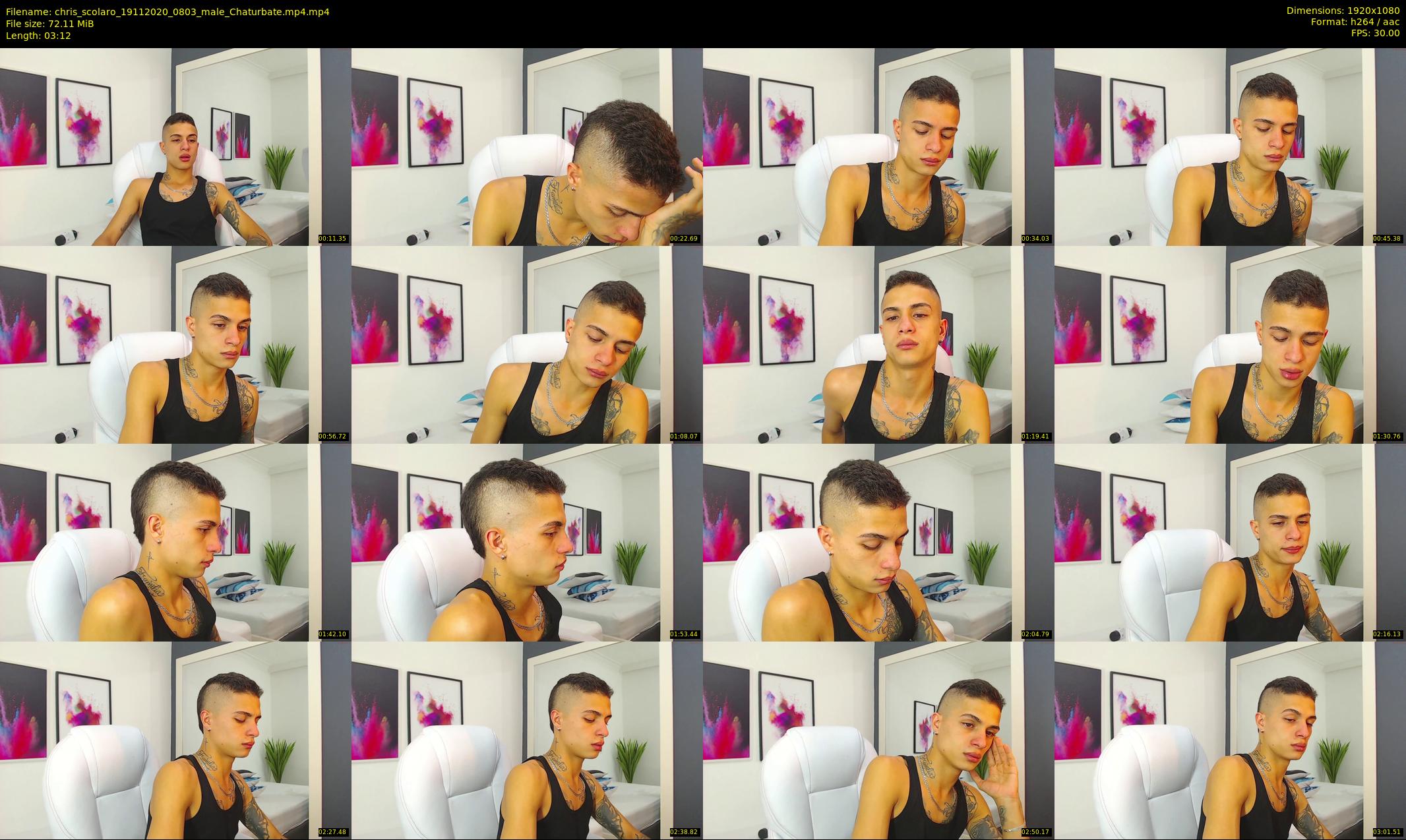 chris_scolaro — 4 minute Chaturbate male cam show recording, 1080p, Nov 19, 2020