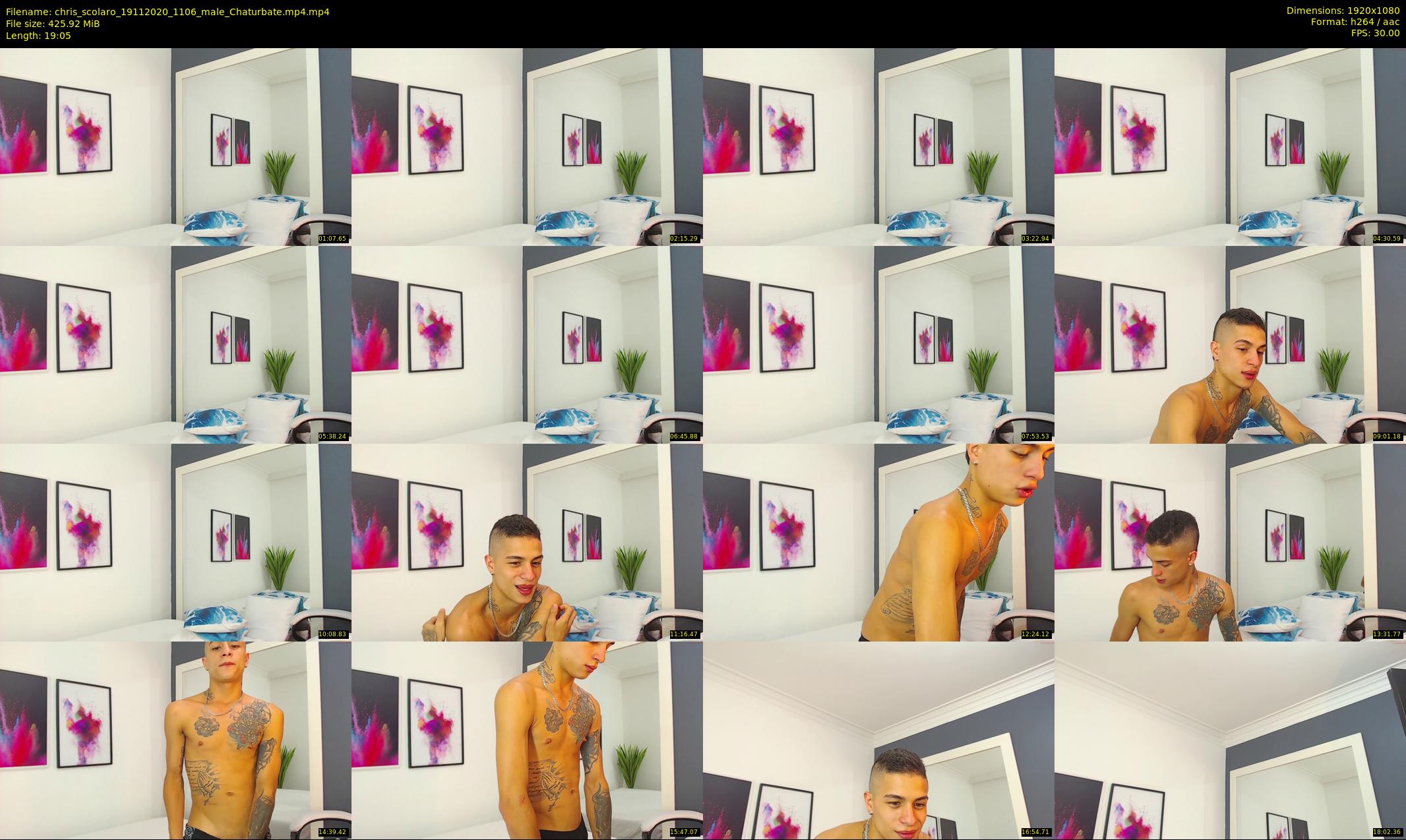 chris_scolaro — 20 minute Chaturbate male cam show recording, 1080p, Nov 19, 2020
