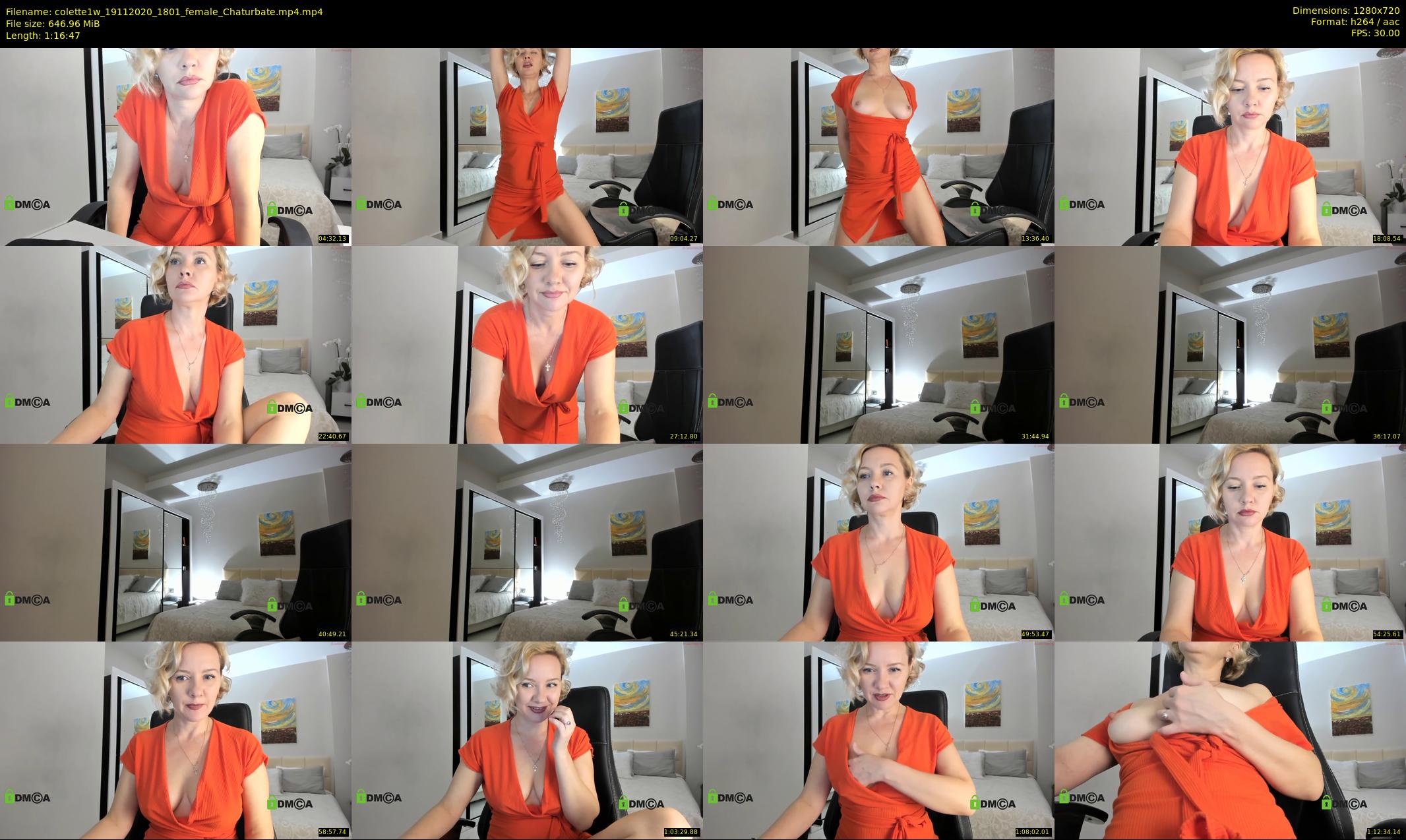 colette1w — 77 minute Chaturbate female cam show recording, 720p, Nov 19, 2020