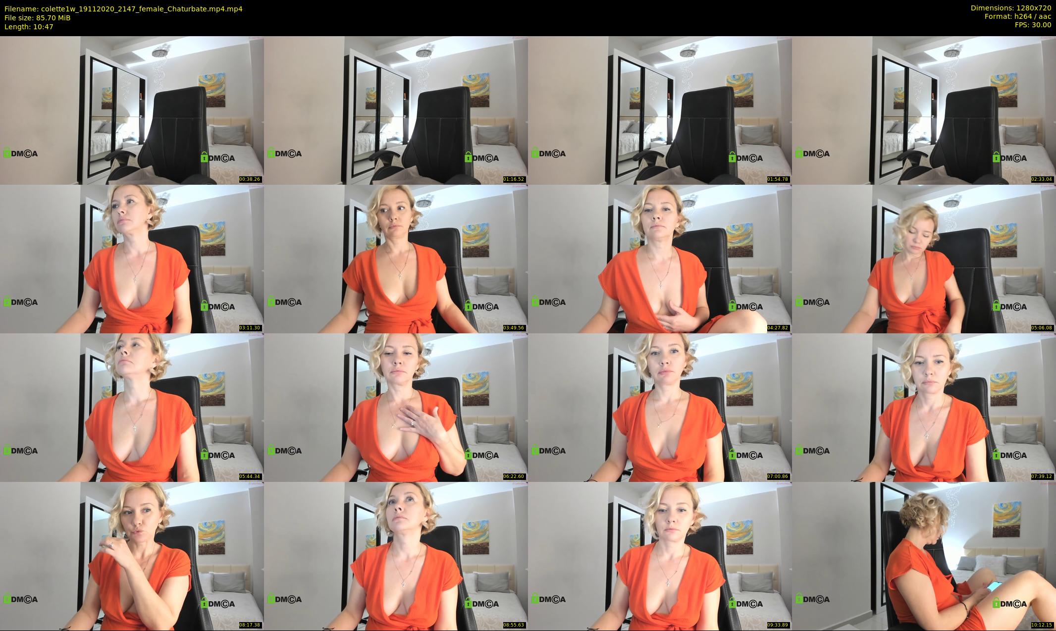 colette1w — 11 minute Chaturbate female cam show recording, 720p, Nov 19, 2020