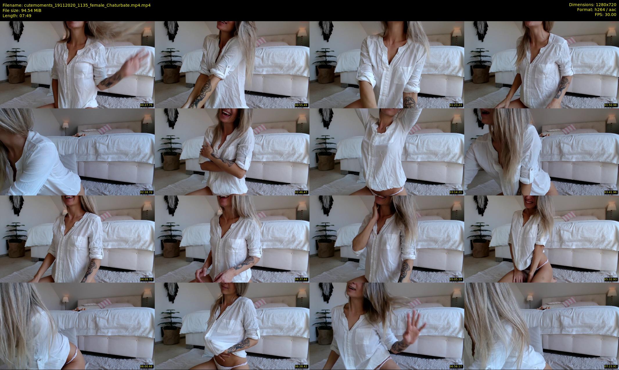 cutemoments — 8 minute Chaturbate female cam show recording, 720p, Nov 19, 2020
