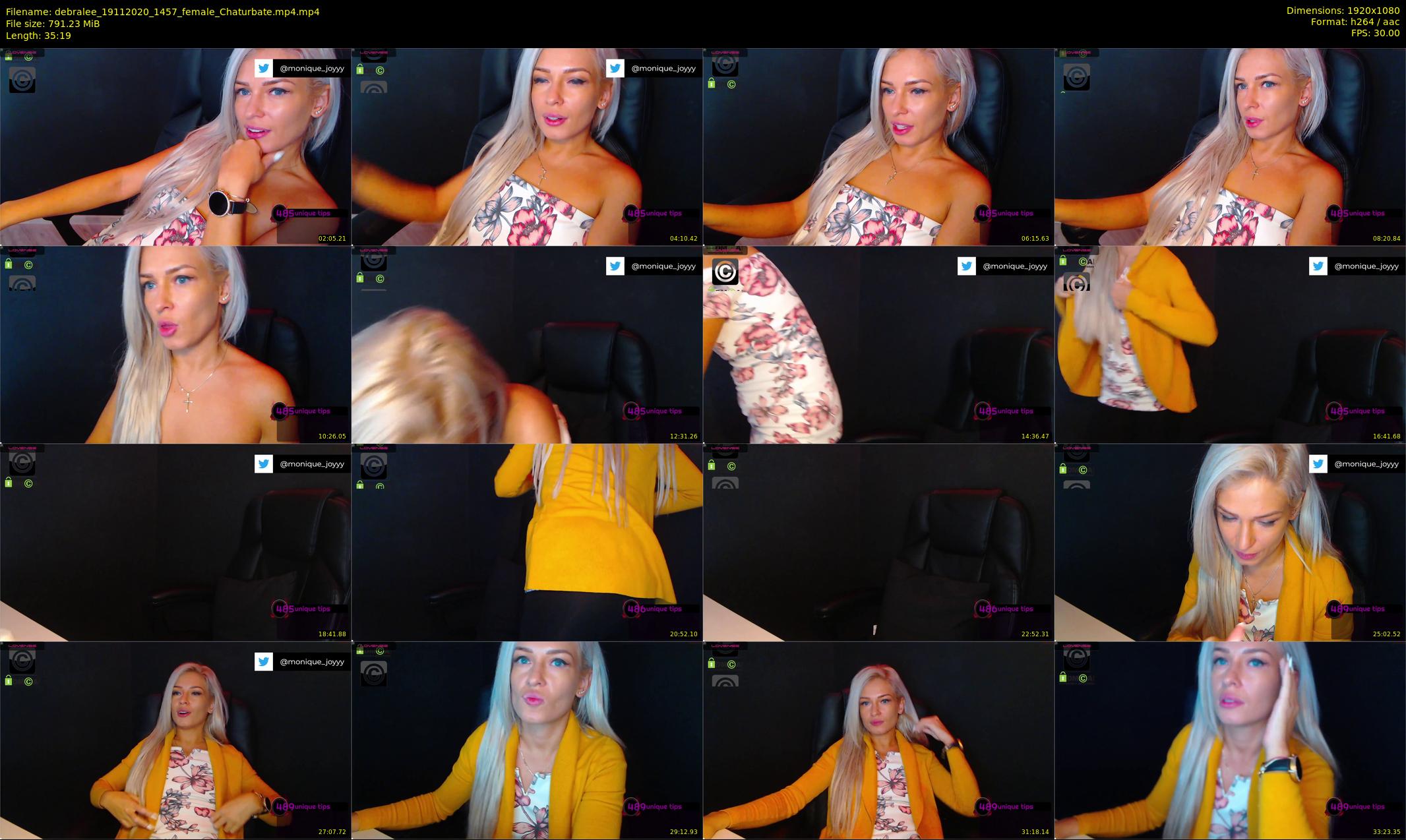 debralee — 36 minute Chaturbate female cam show recording, 1080p, Nov 19, 2020