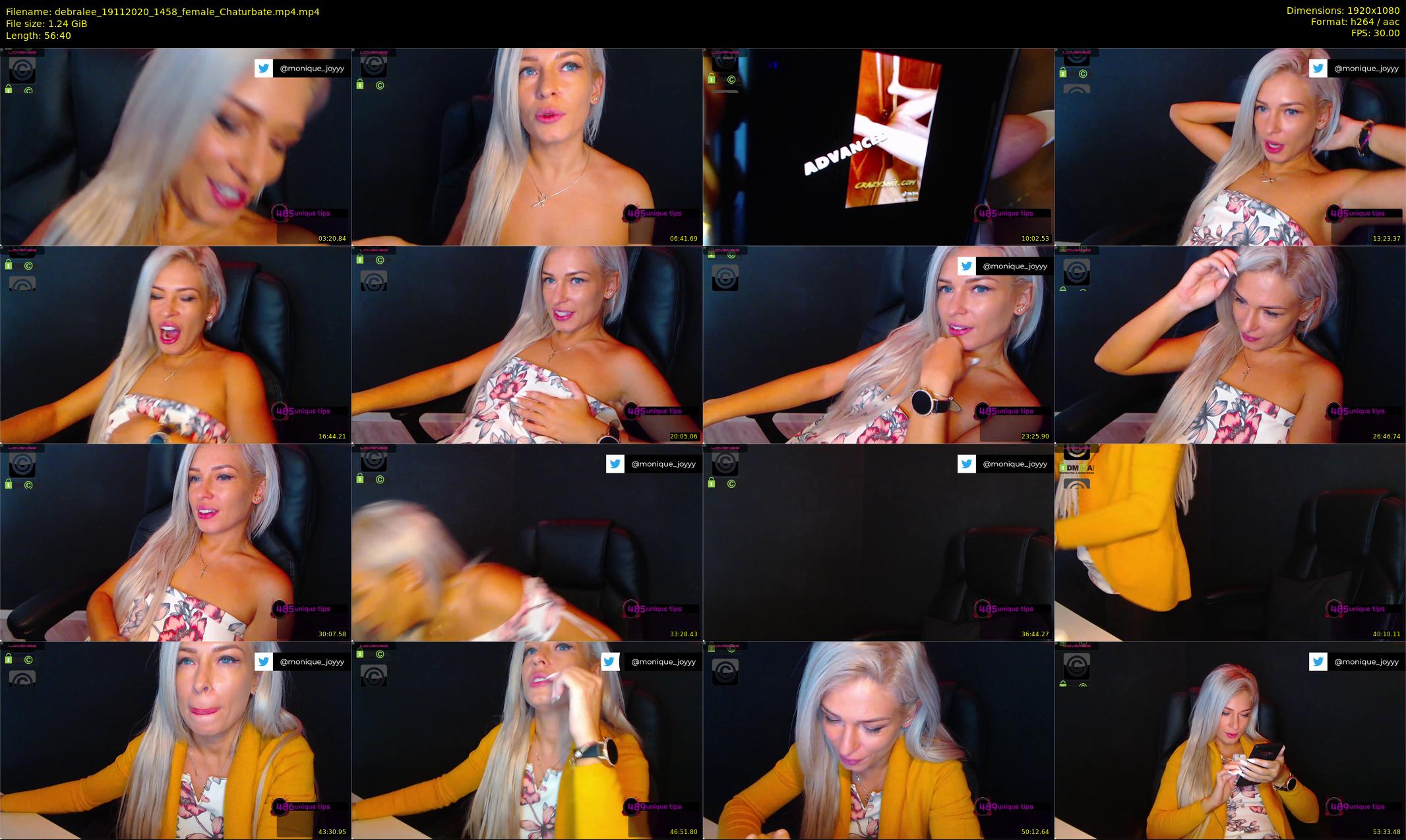 debralee — 57 minute Chaturbate female cam show recording, 1080p, Nov 19, 2020