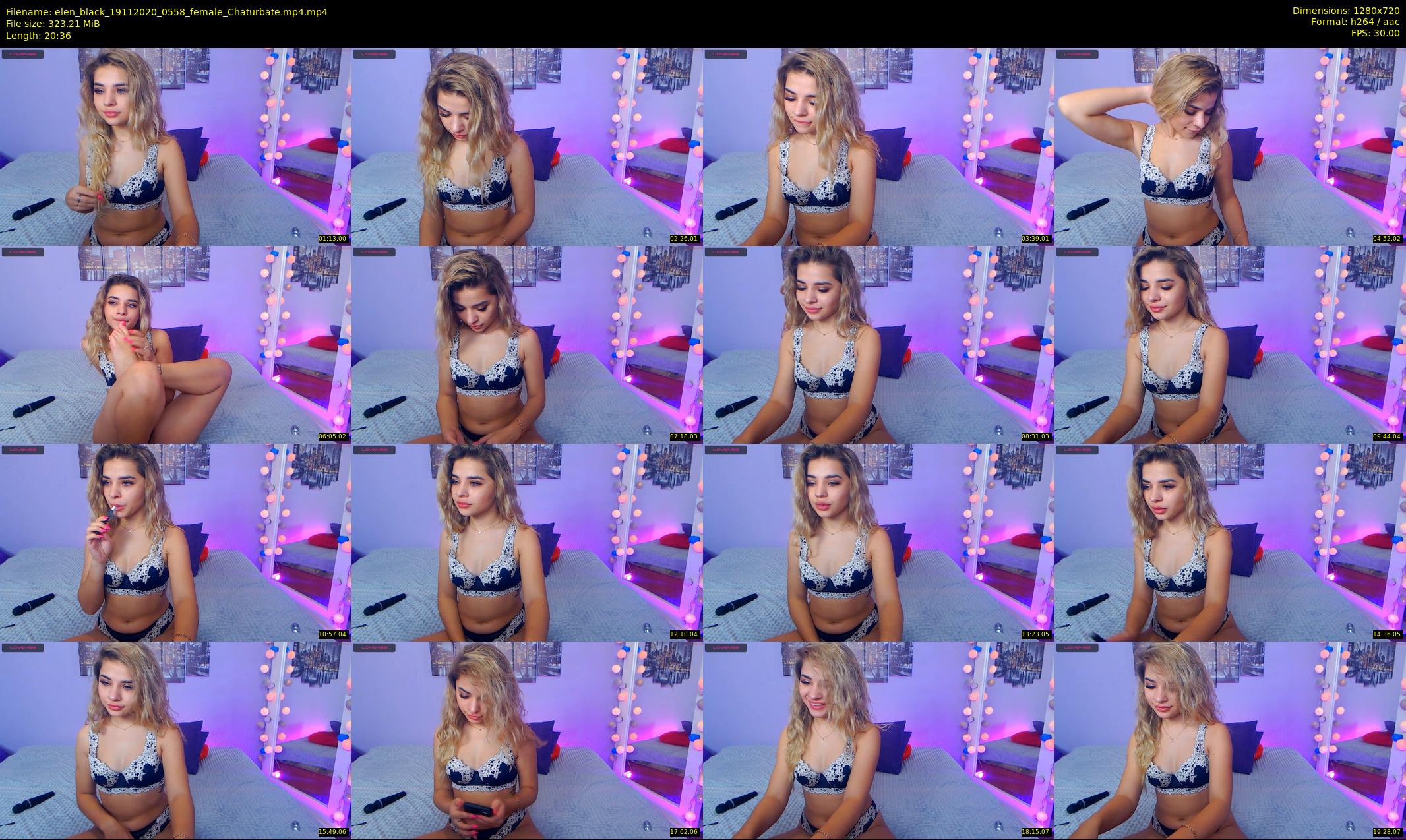 elen_black — 21 minute Chaturbate female cam show recording, 720p, Nov 19, 2020