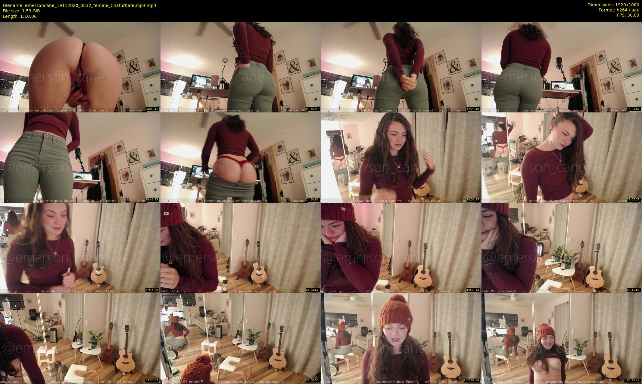 emersoncane — 71 minute Chaturbate female cam show recording, 1080p, Nov 19, 2020