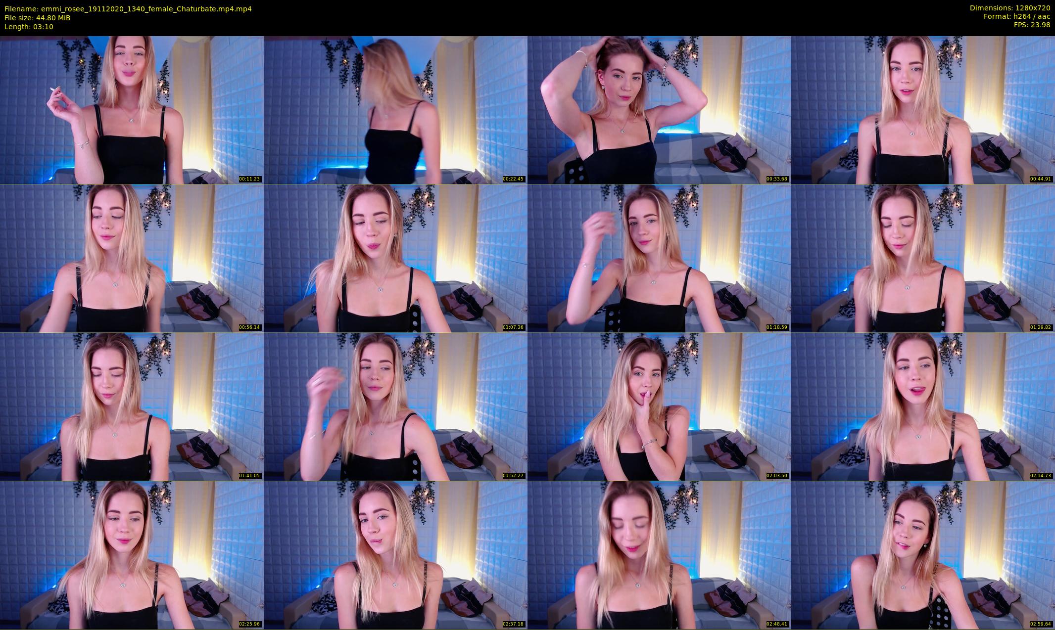 emmi_rosee — 4 minute Chaturbate female cam show recording, 720p, Nov 19, 2020
