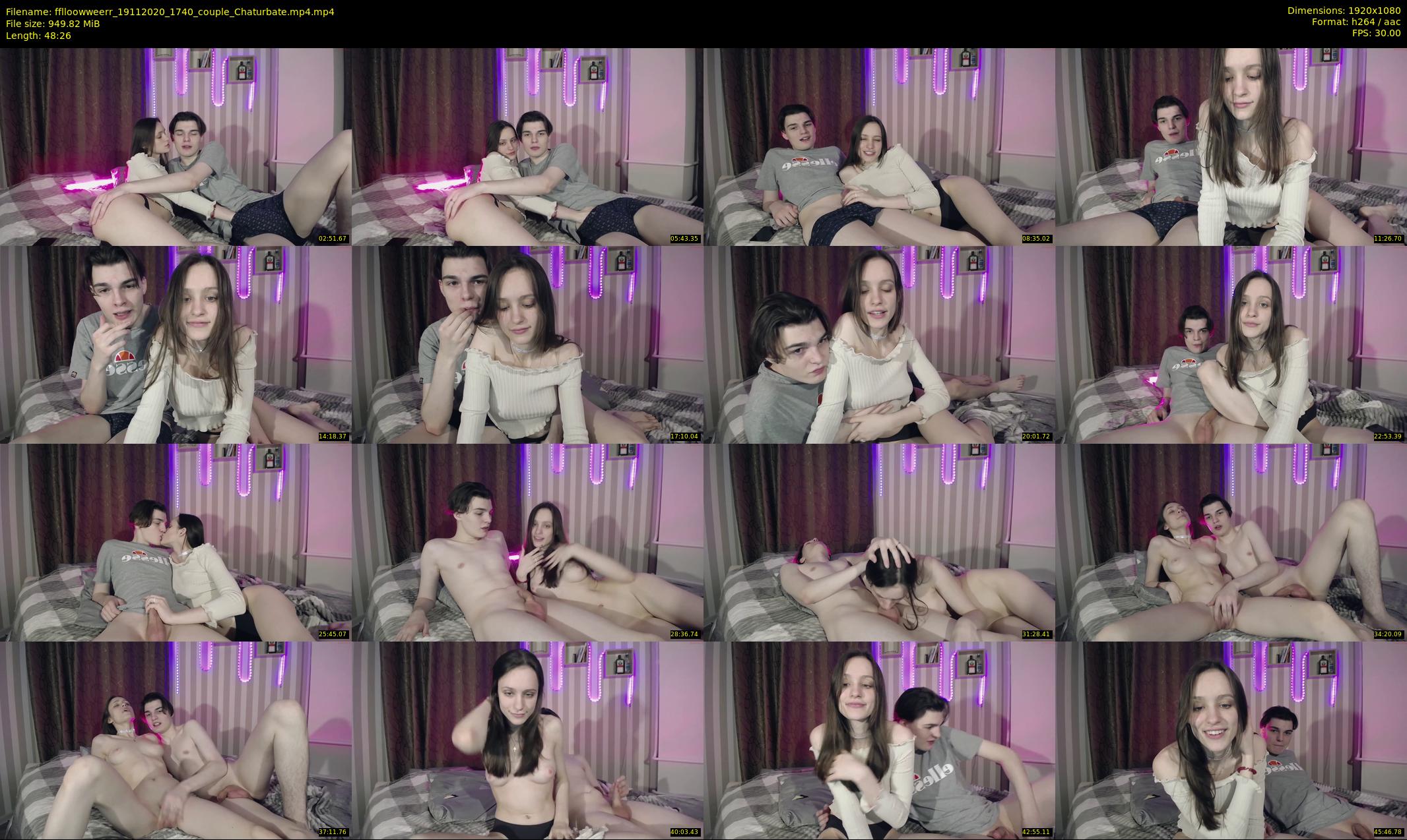 fflloowweerr — 49 minute Chaturbate couple cam show recording, 1080p, Nov 19, 2020
