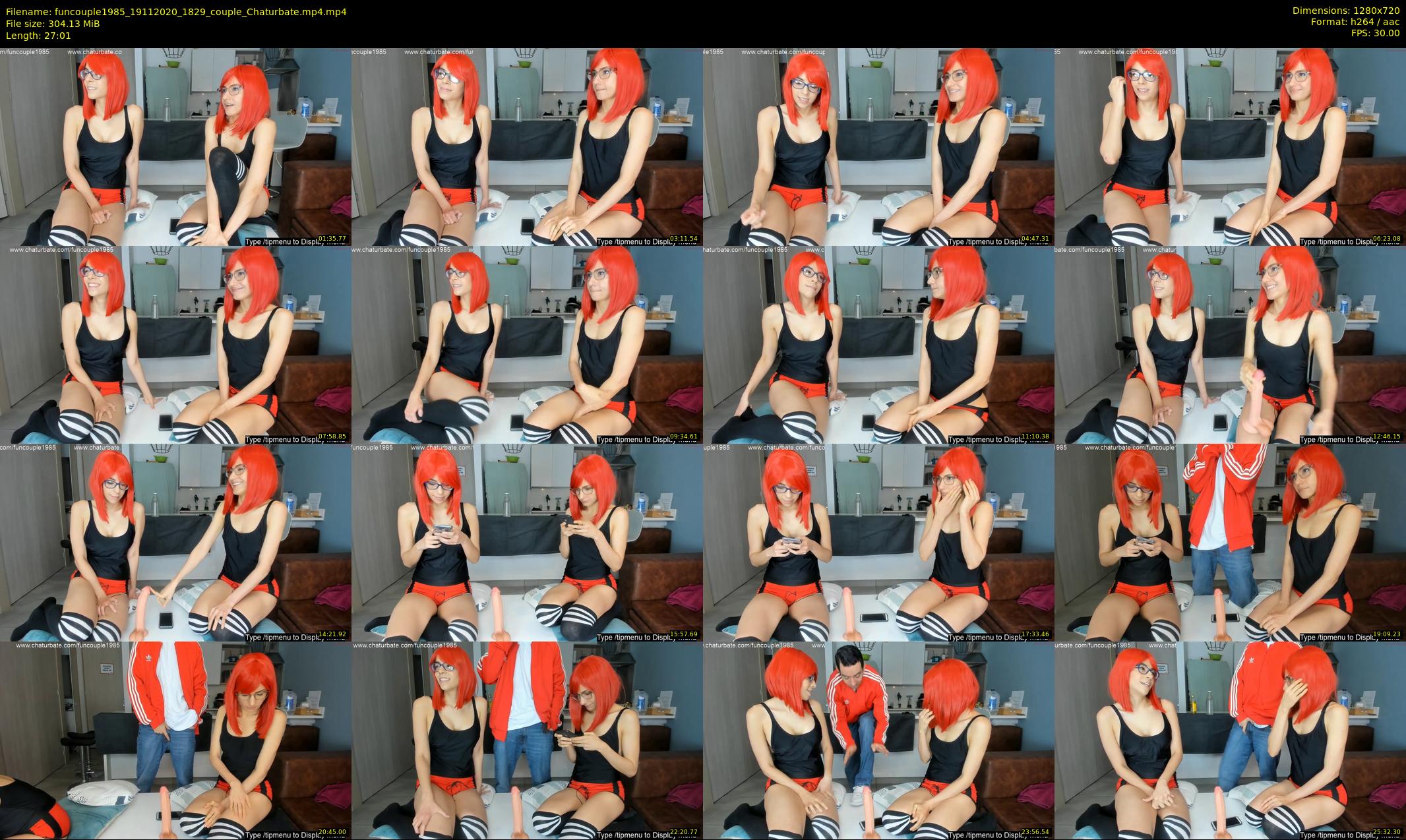 funcouple1985 — 28 minute Chaturbate couple cam show recording, 720p, Nov 19, 2020