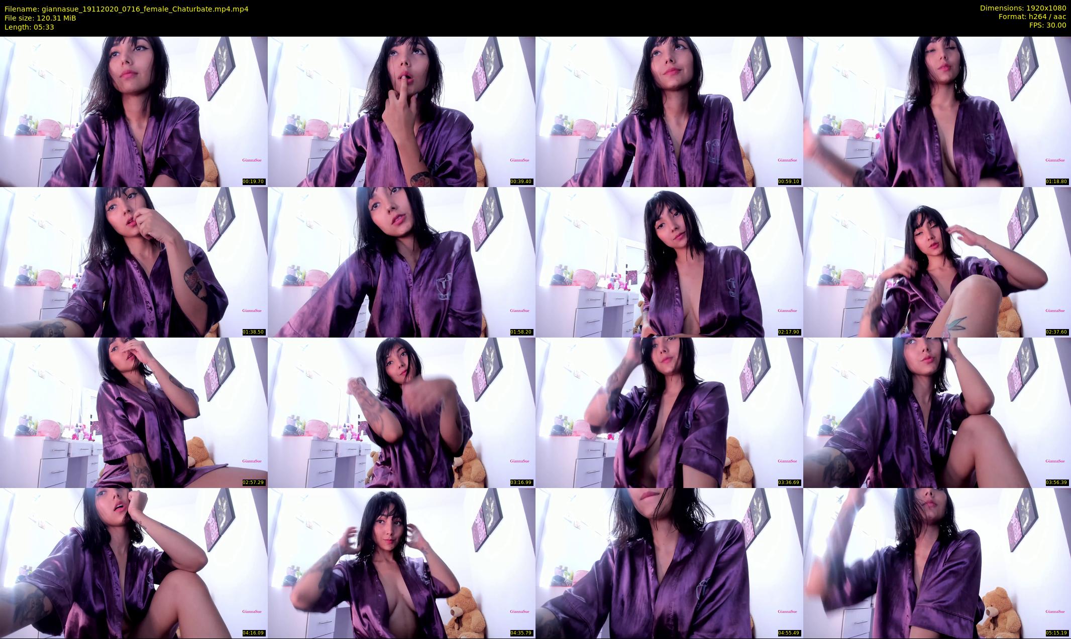 giannasue — 6 minute Chaturbate female cam show recording, 1080p, Nov 19, 2020