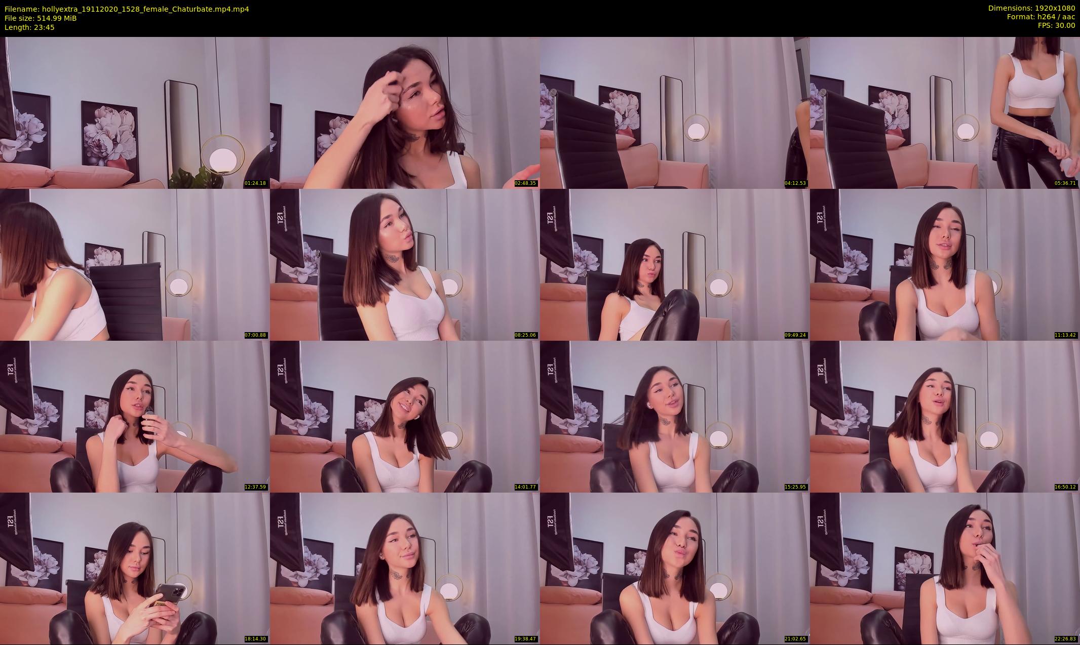 hollyextra — 24 minute Chaturbate female cam show recording, 1080p, Nov 19, 2020