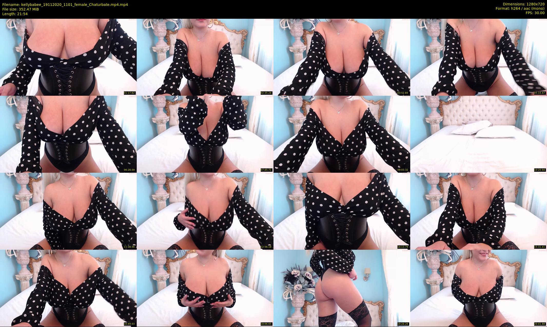 kellybabee — 22 minute Chaturbate female cam show recording, 720p, Nov 19, 2020