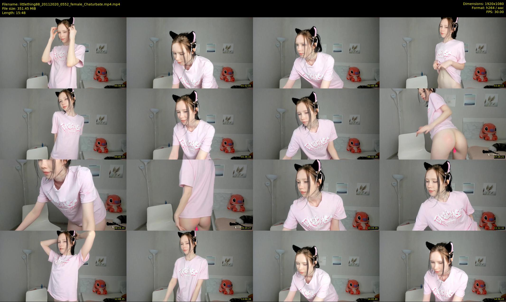 littlething88 — 16 minute Chaturbate female cam show recording, 1080p, Nov 20, 2020