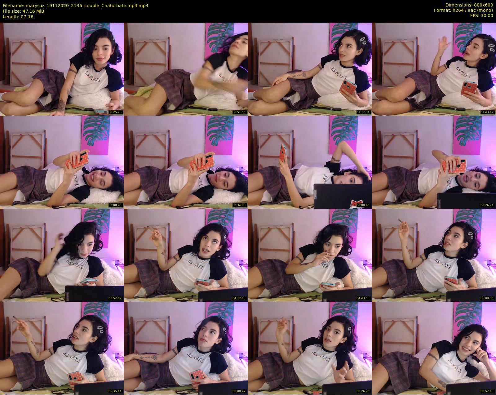 marysuz — 8 minute Chaturbate couple cam show recording, 480p, Nov 19, 2020