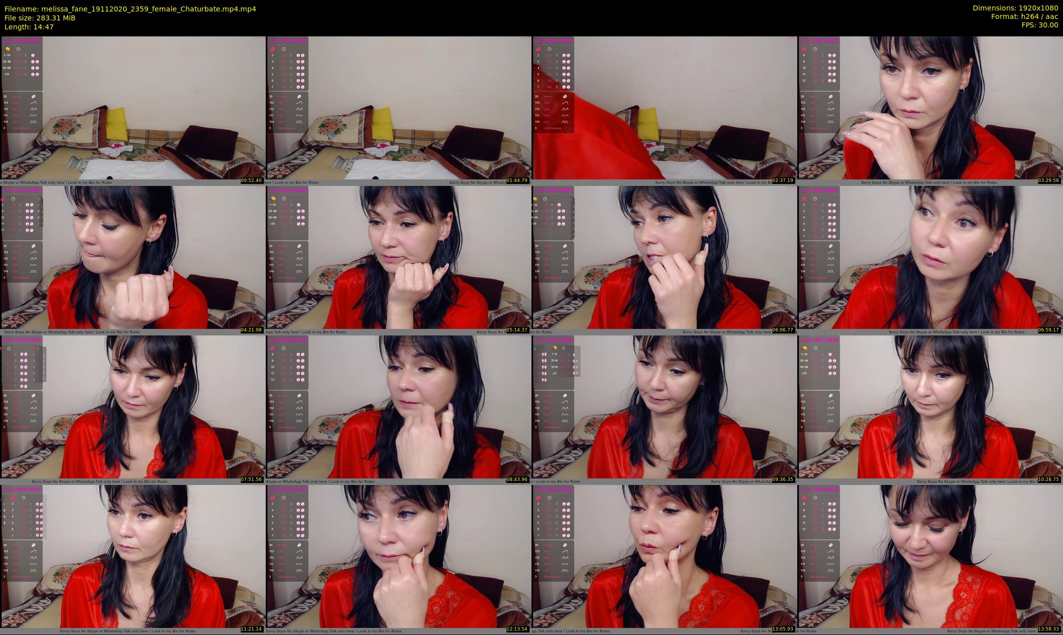 melissa_fane — 15 minute Chaturbate female cam show recording, 1080p, Nov 19, 2020