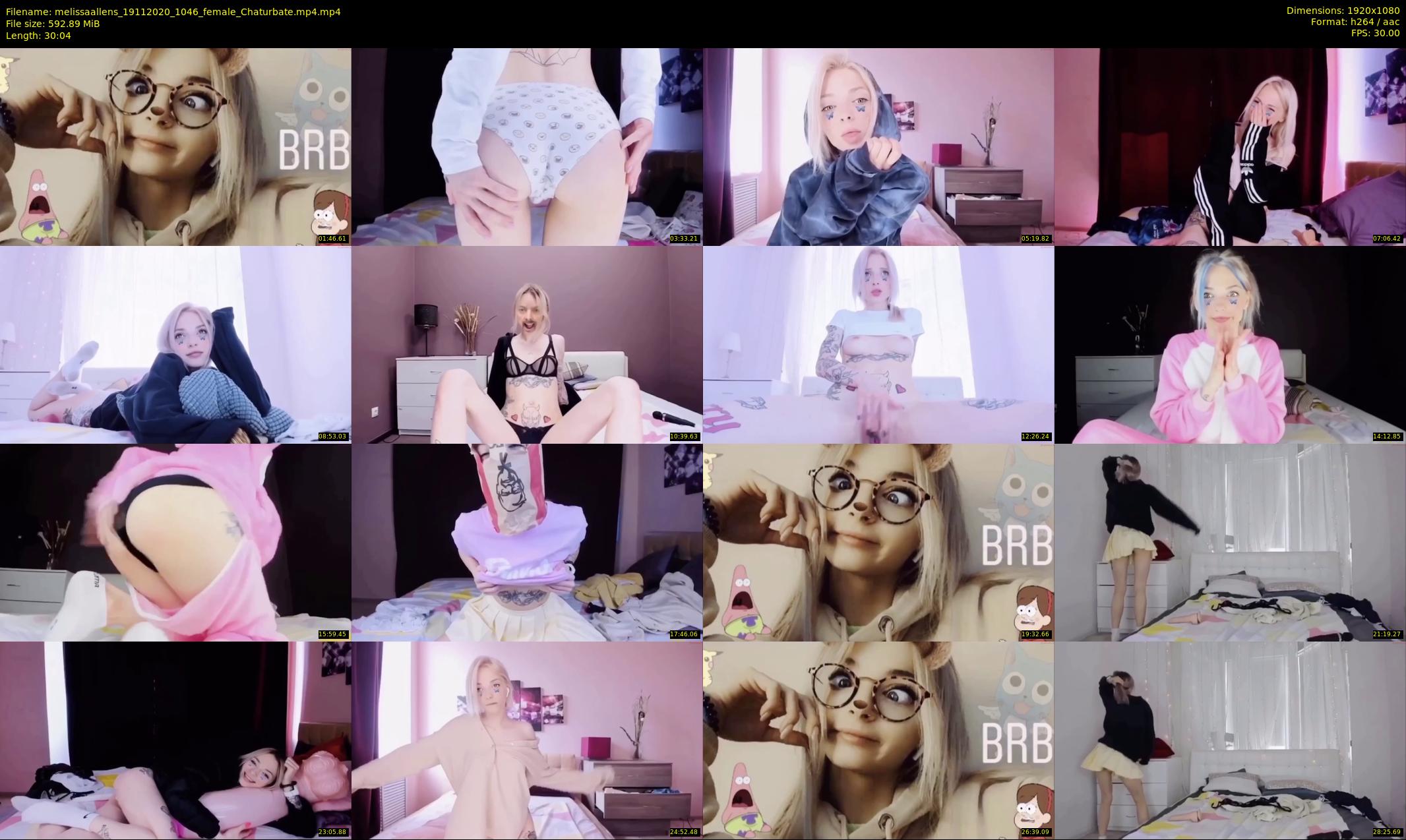 melissaallens — 31 minute Chaturbate female cam show recording, 1080p, Nov 19, 2020