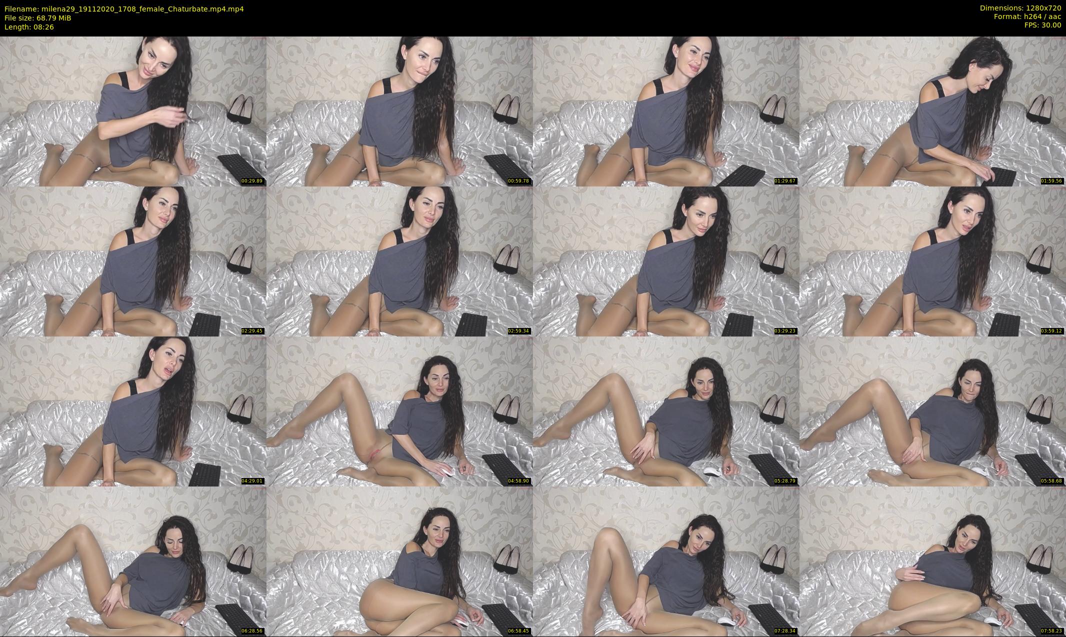 milena29 — 9 minute Chaturbate female cam show recording, 720p, Nov 19, 2020