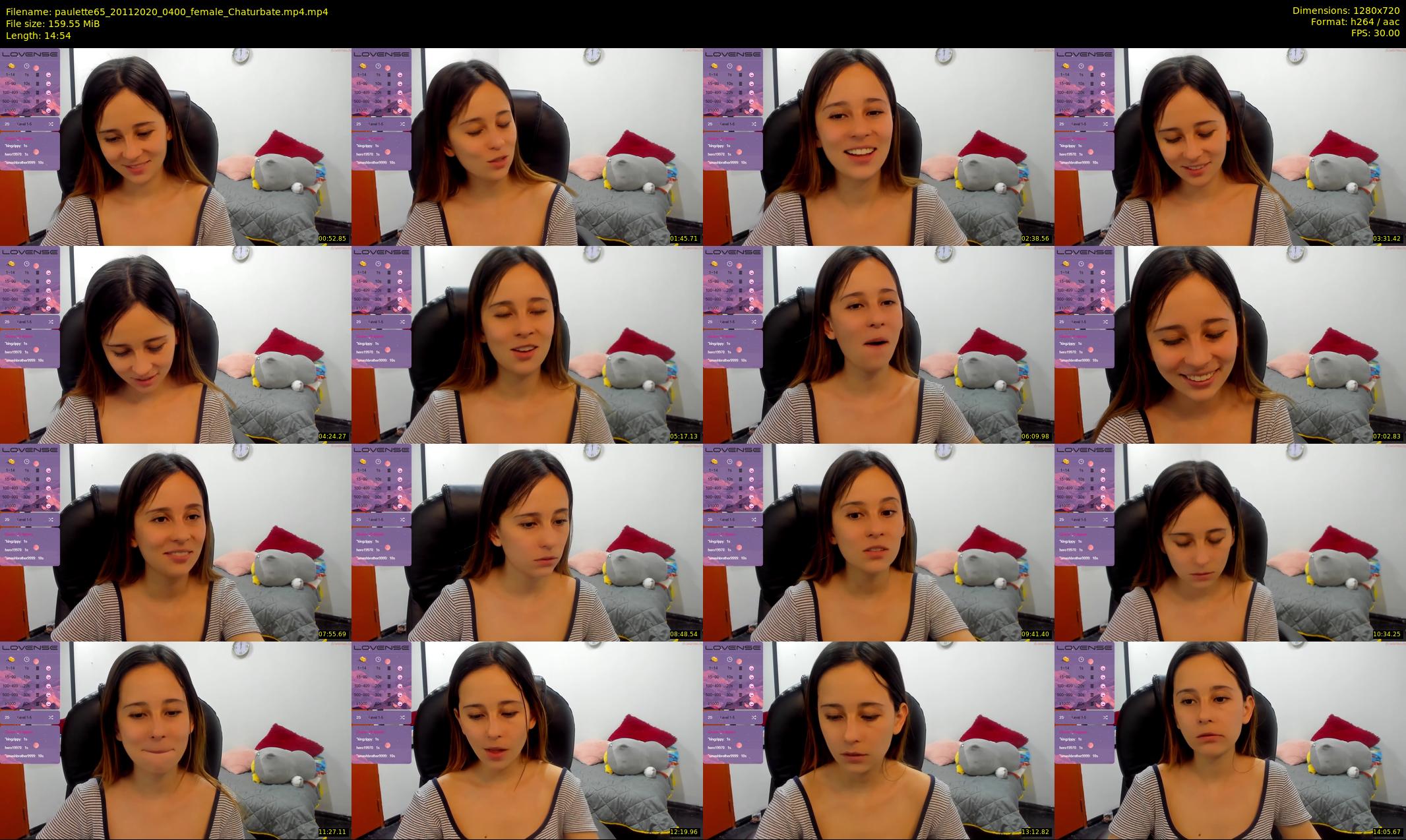 paulette65 — 15 minute Chaturbate female cam show recording, 720p, Nov 20, 2020