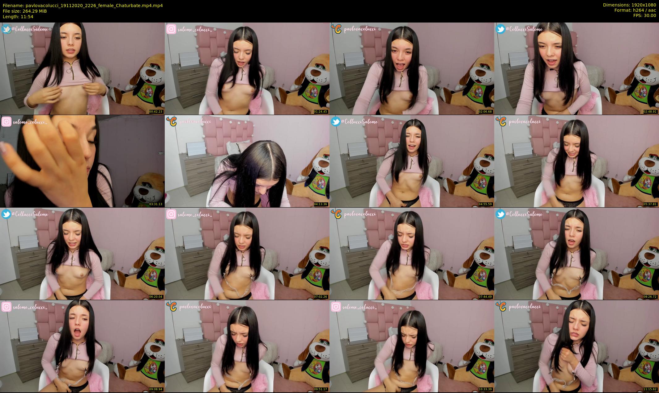 pavlovacolucci — 12 minute Chaturbate female cam show recording, 1080p, Nov 19, 2020