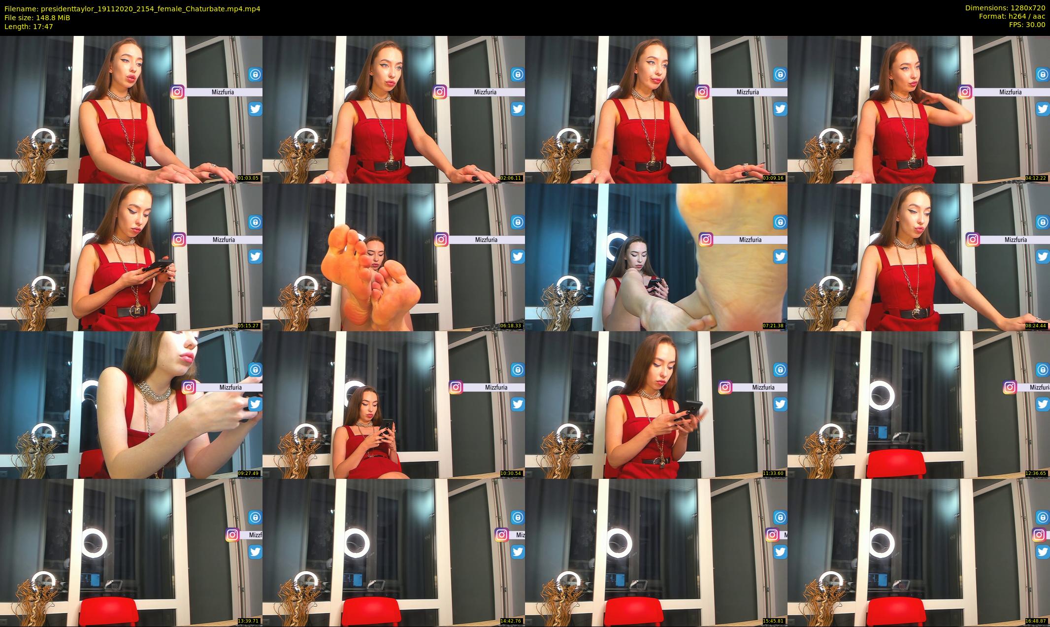 presidenttaylor — 18 minute Chaturbate female cam show recording, 720p, Nov 19, 2020