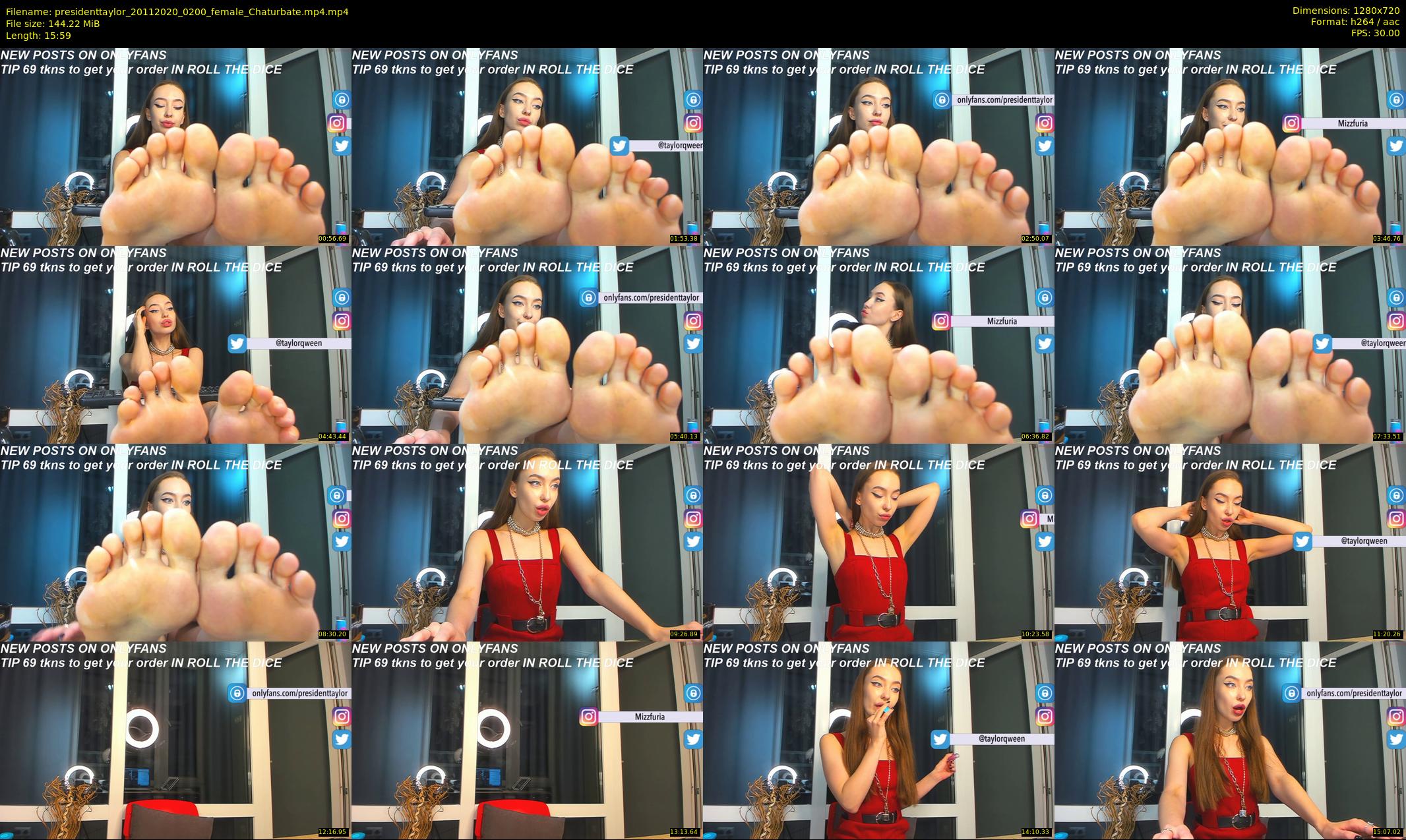 presidenttaylor — 16 minute Chaturbate female cam show recording, 720p, Nov 20, 2020