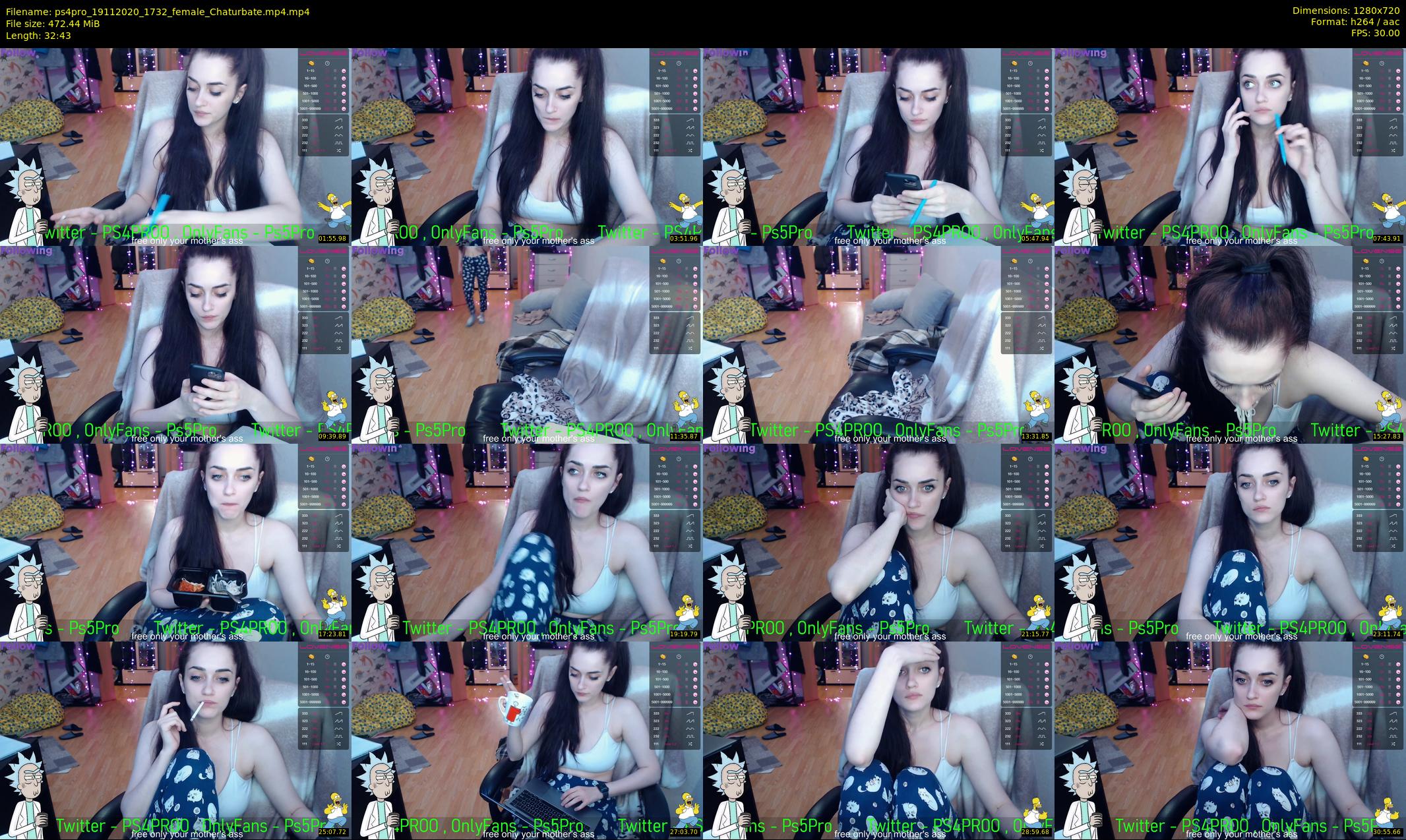 ps4pro — 33 minute Chaturbate female cam show recording, 720p, Nov 19, 2020