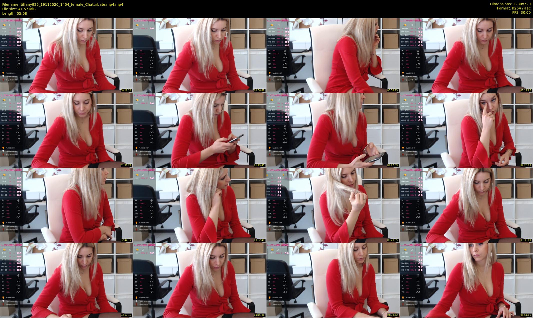 tiffany925 — 6 minute Chaturbate female cam show recording, 720p, Nov 19, 2020