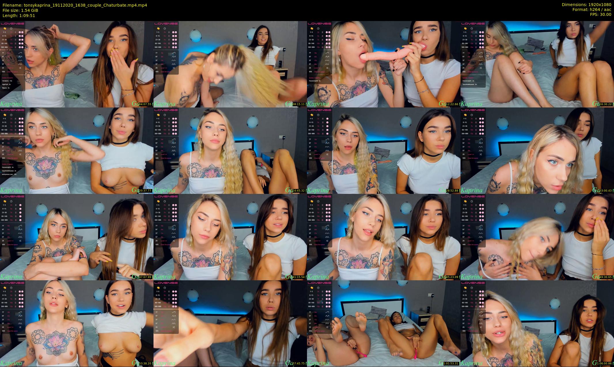 tonsykaprina — 70 minute Chaturbate couple cam show recording, 1080p, Nov 19, 2020