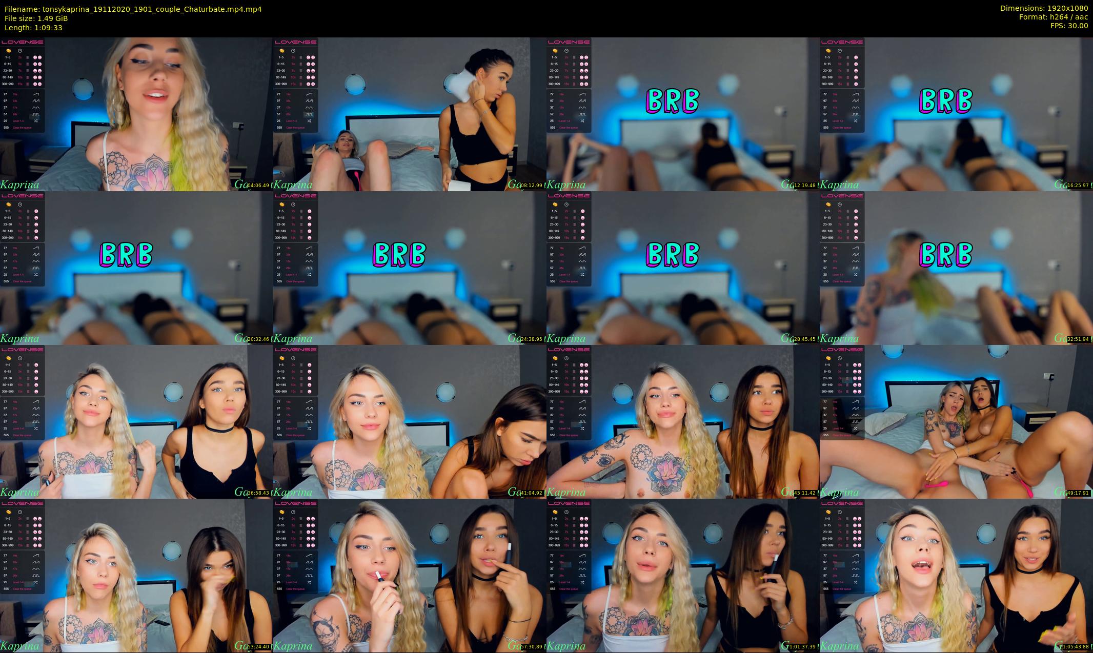 tonsykaprina — 70 minute Chaturbate couple cam show recording, 1080p, Nov 19, 2020