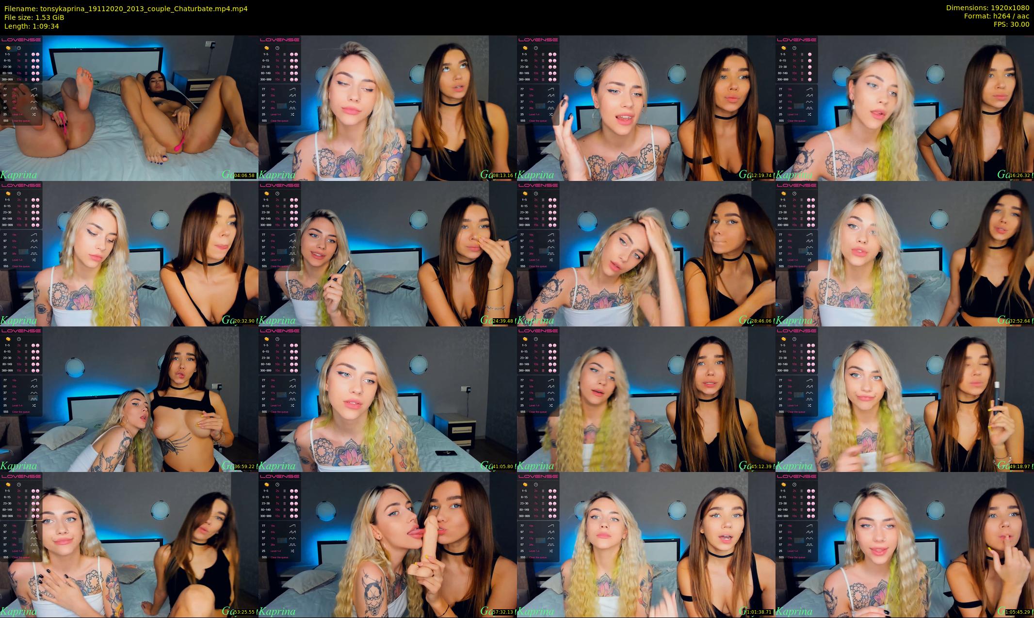 tonsykaprina — 70 minute Chaturbate couple cam show recording, 1080p, Nov 19, 2020