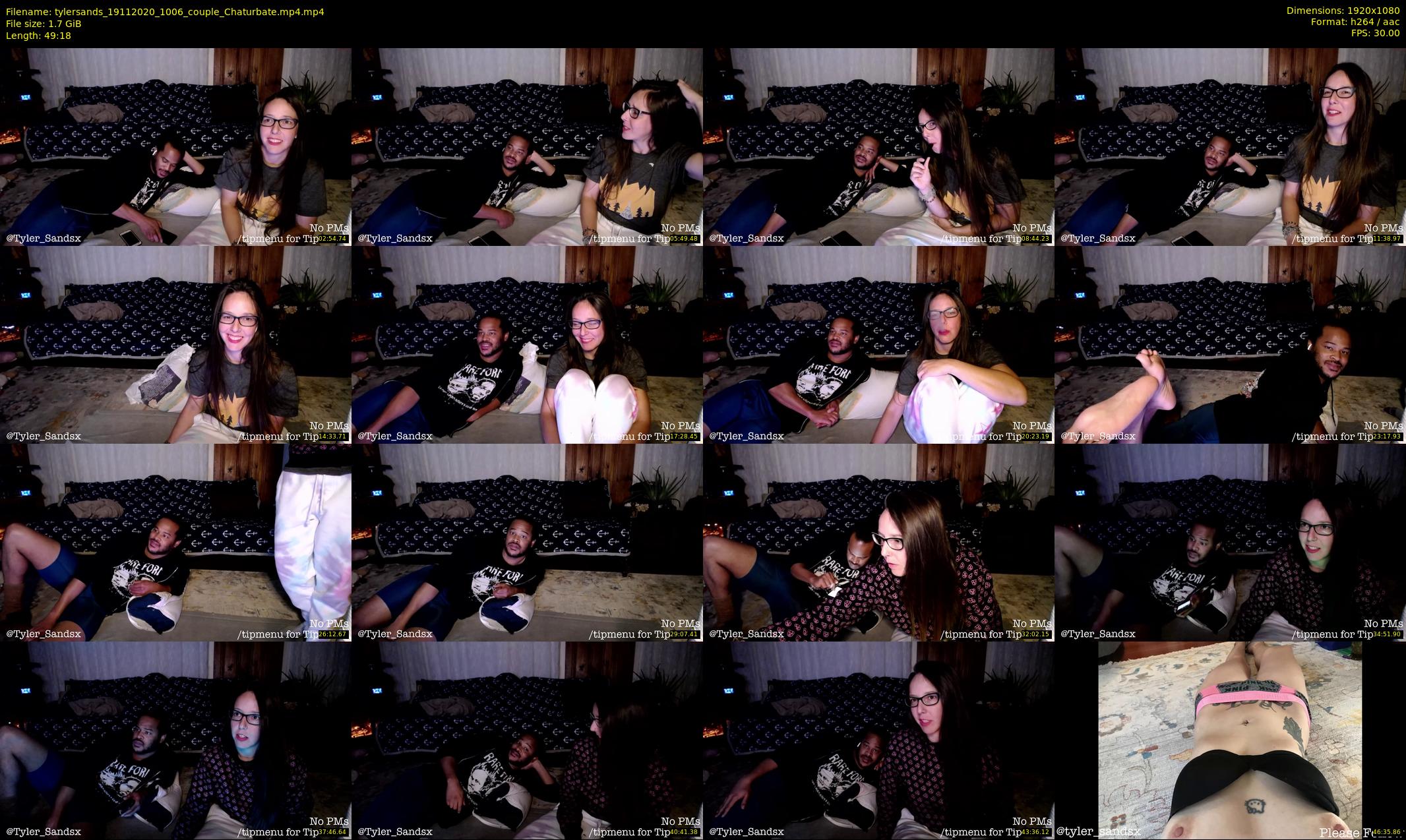 tylersands — 50 minute Chaturbate female cam show recording, 1080p, Nov 19, 2020