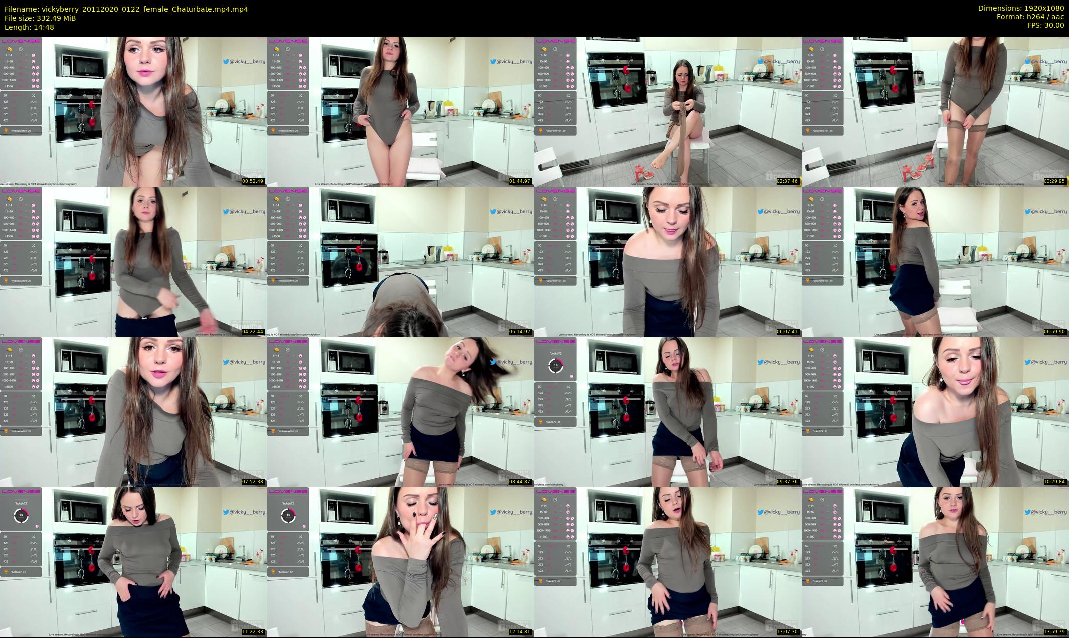 vickyberry — 15 minute Chaturbate female cam show recording, 1080p, Nov 20, 2020