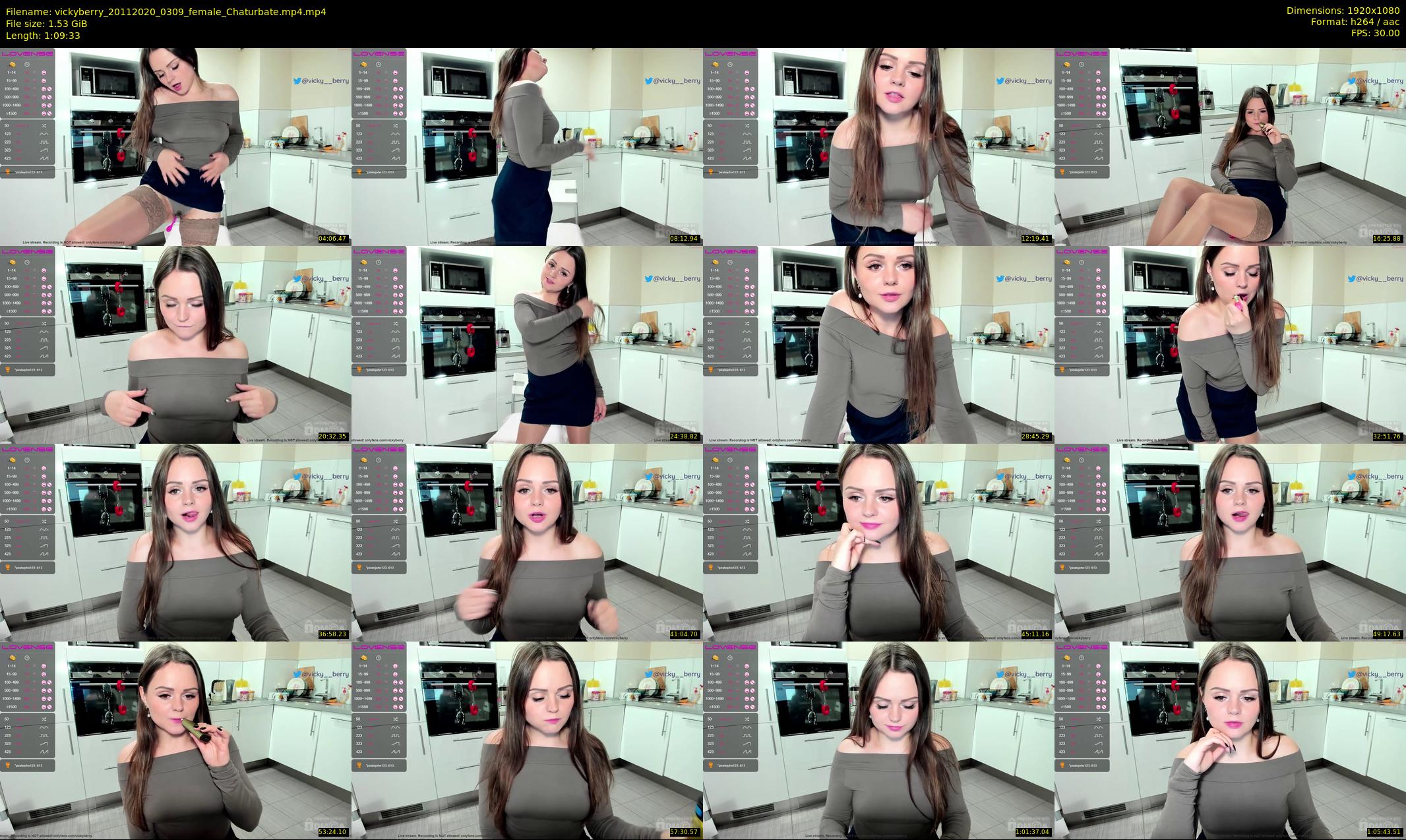 vickyberry — 70 minute Chaturbate female cam show recording, 1080p, Nov 20, 2020