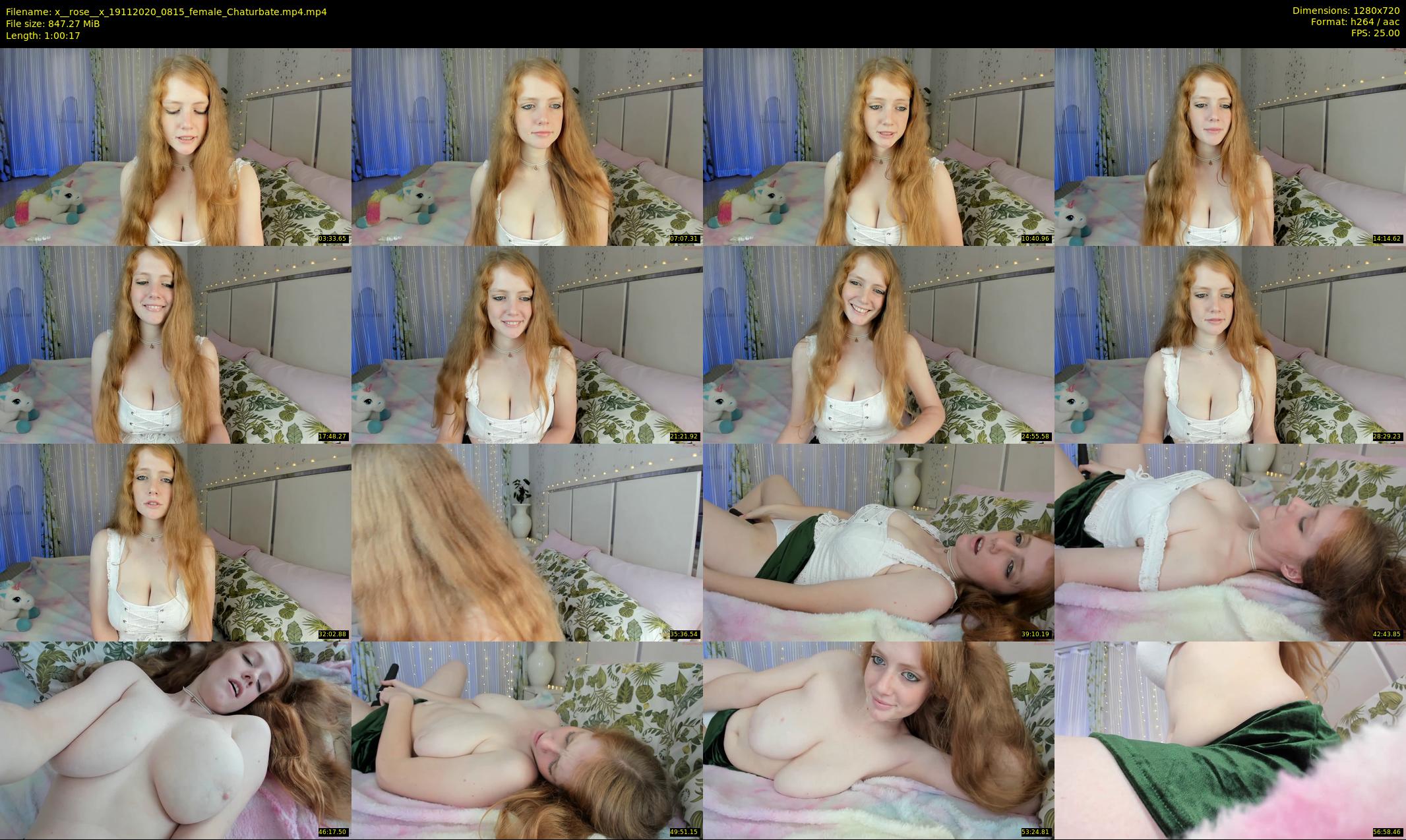x__rose__x — 61 minute Chaturbate female cam show recording, 720p, Nov 19, 2020