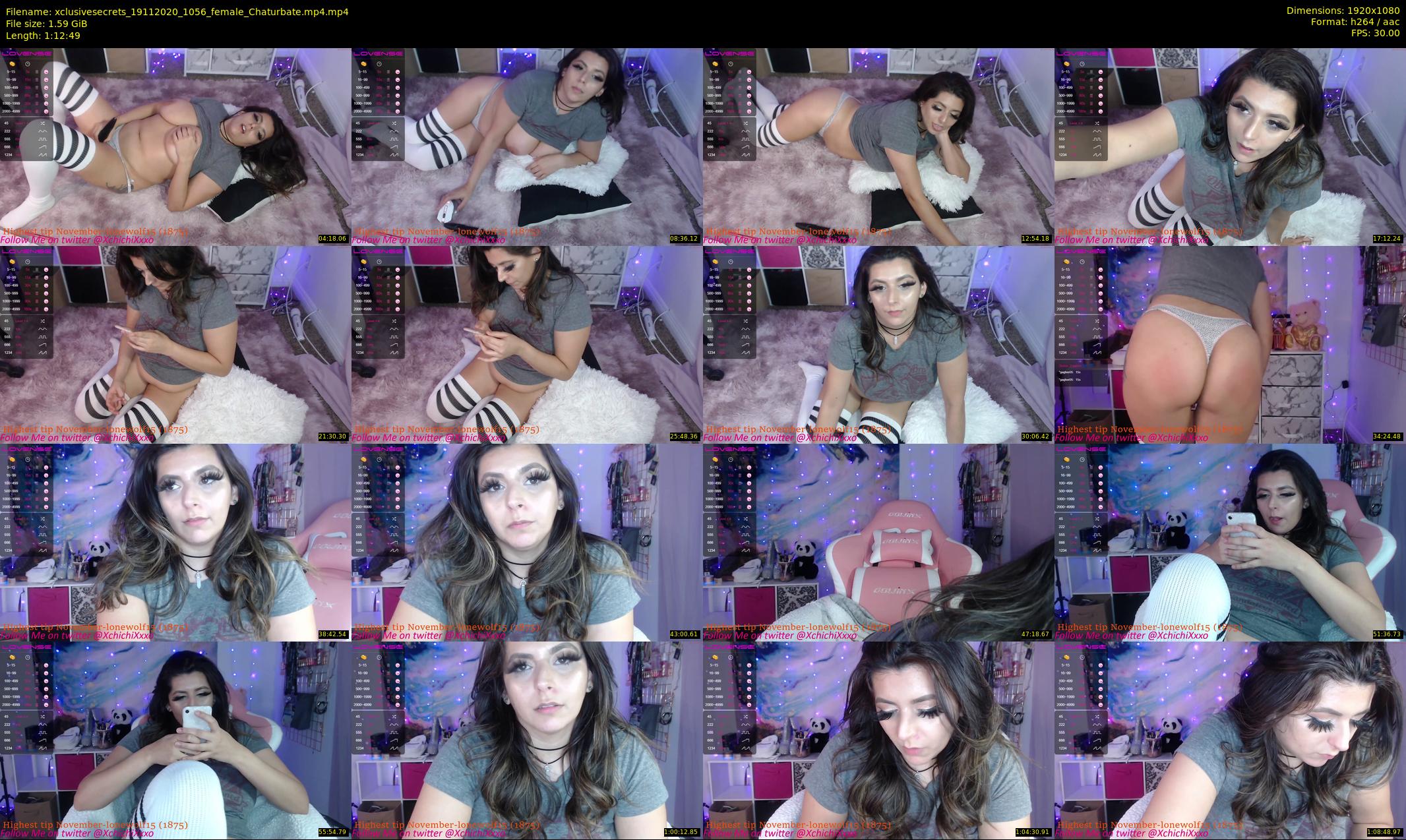 xclusivesecrets — 73 minute Chaturbate female cam show recording, 1080p, Nov 19, 2020