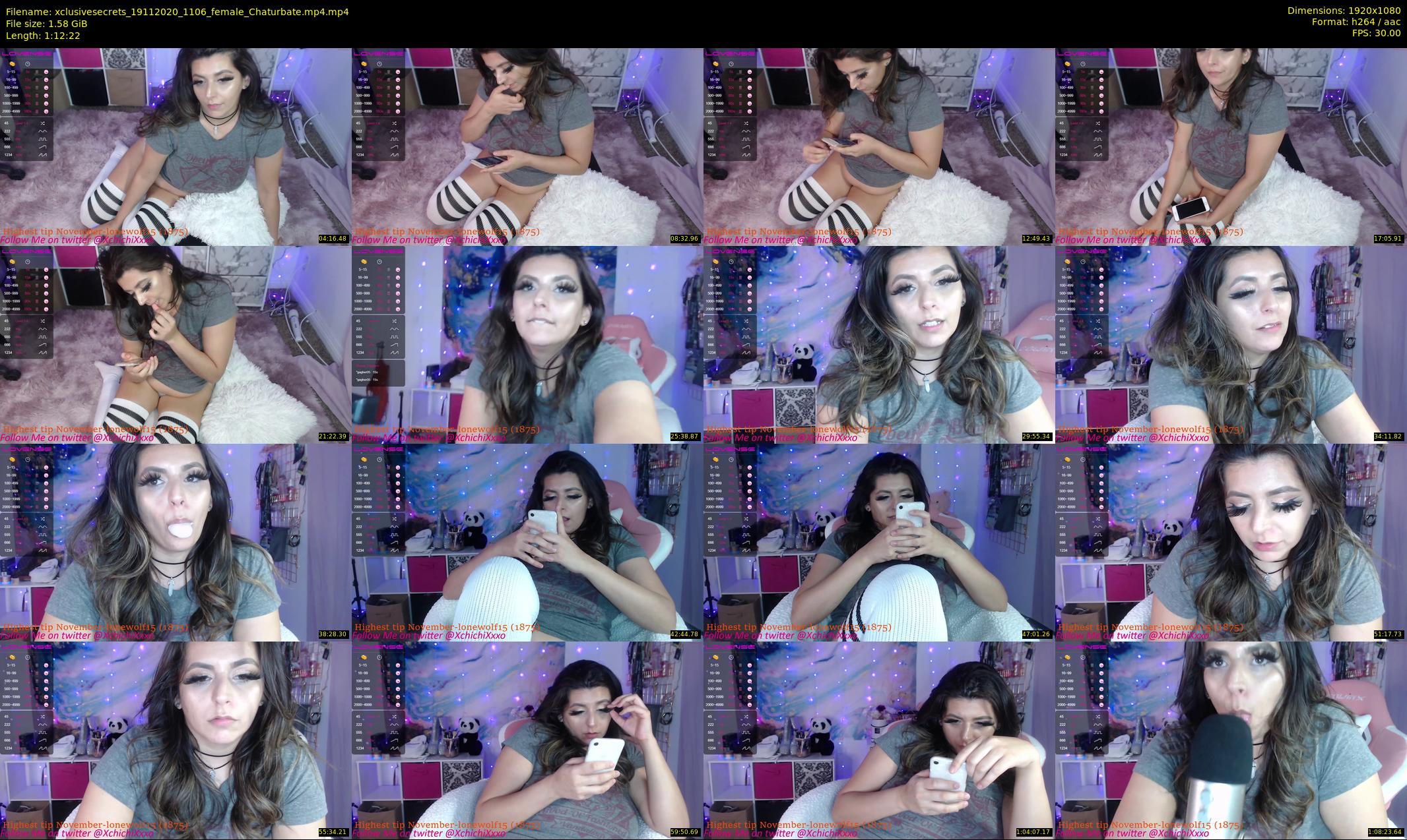 xclusivesecrets — 73 minute Chaturbate female cam show recording, 1080p, Nov 19, 2020