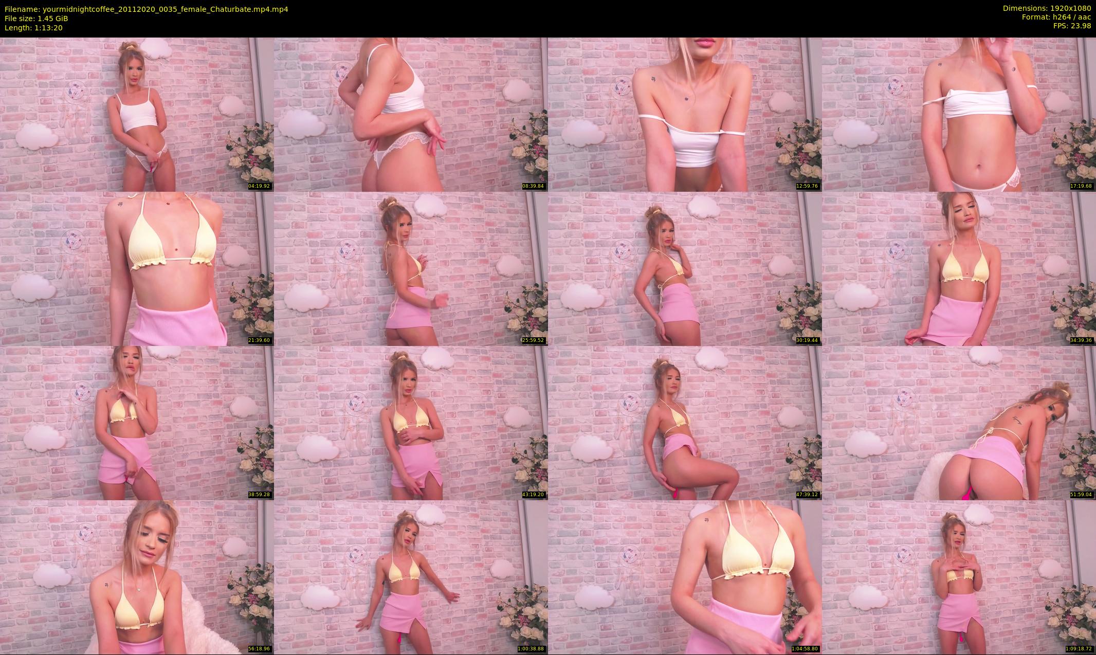 yourmidnightcoffee — 74 minute Chaturbate female cam show recording, 1080p, Nov 20, 2020