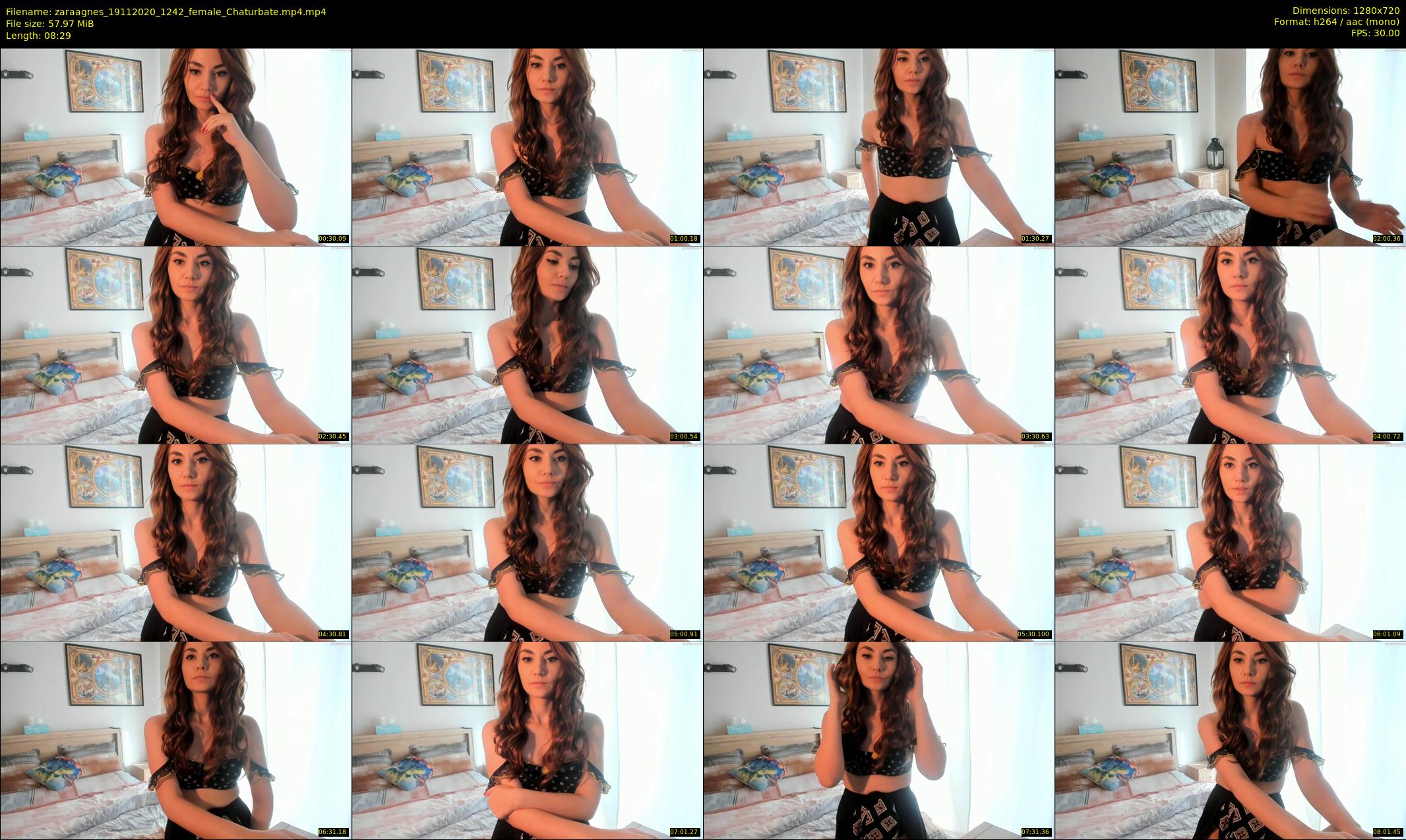 zaraagnes — 9 minute Chaturbate female cam show recording, 720p, Nov 19, 2020